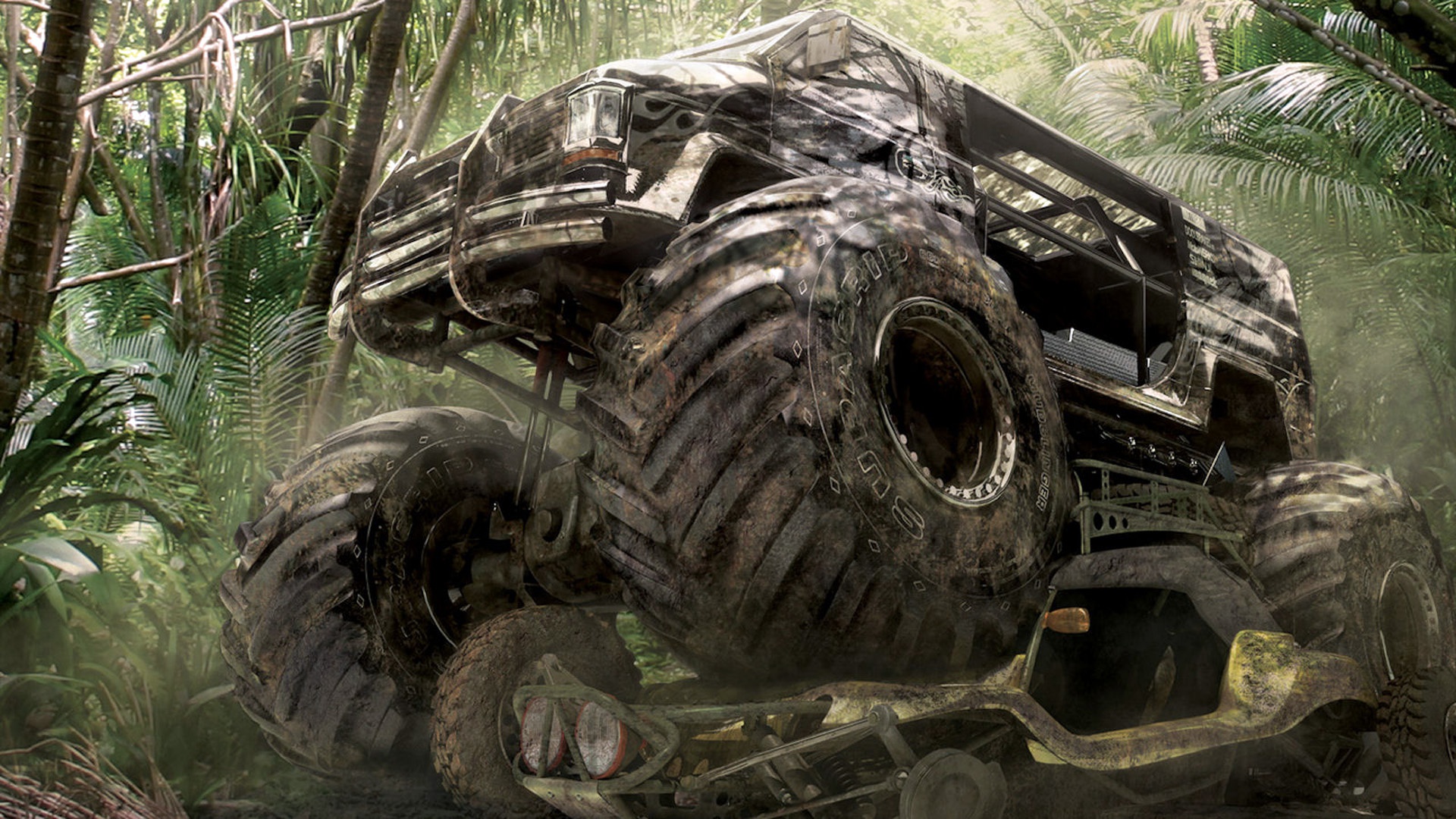 Скачать обои машина, игра, motorstorm pacific rift, раздел игры в  разрешении 1920x1080