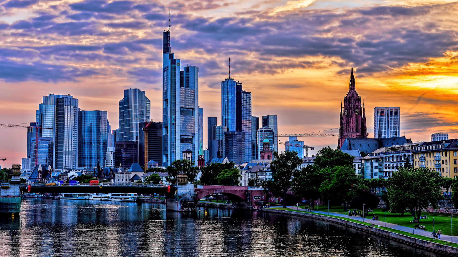 Франкфурт Германия. Высотки Франкфурта на Майне. Frankfurt am main Германия. Франкфурт небоскребы.