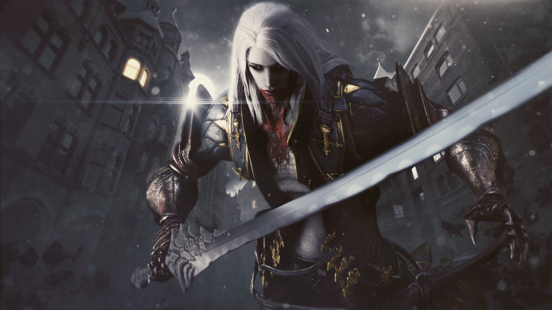 Скачать обои Alucard, Vampire Hunter, Castlevania: Lords of Shadow 2,  Trevor Belmont, раздел игры в разрешении 1920x1080