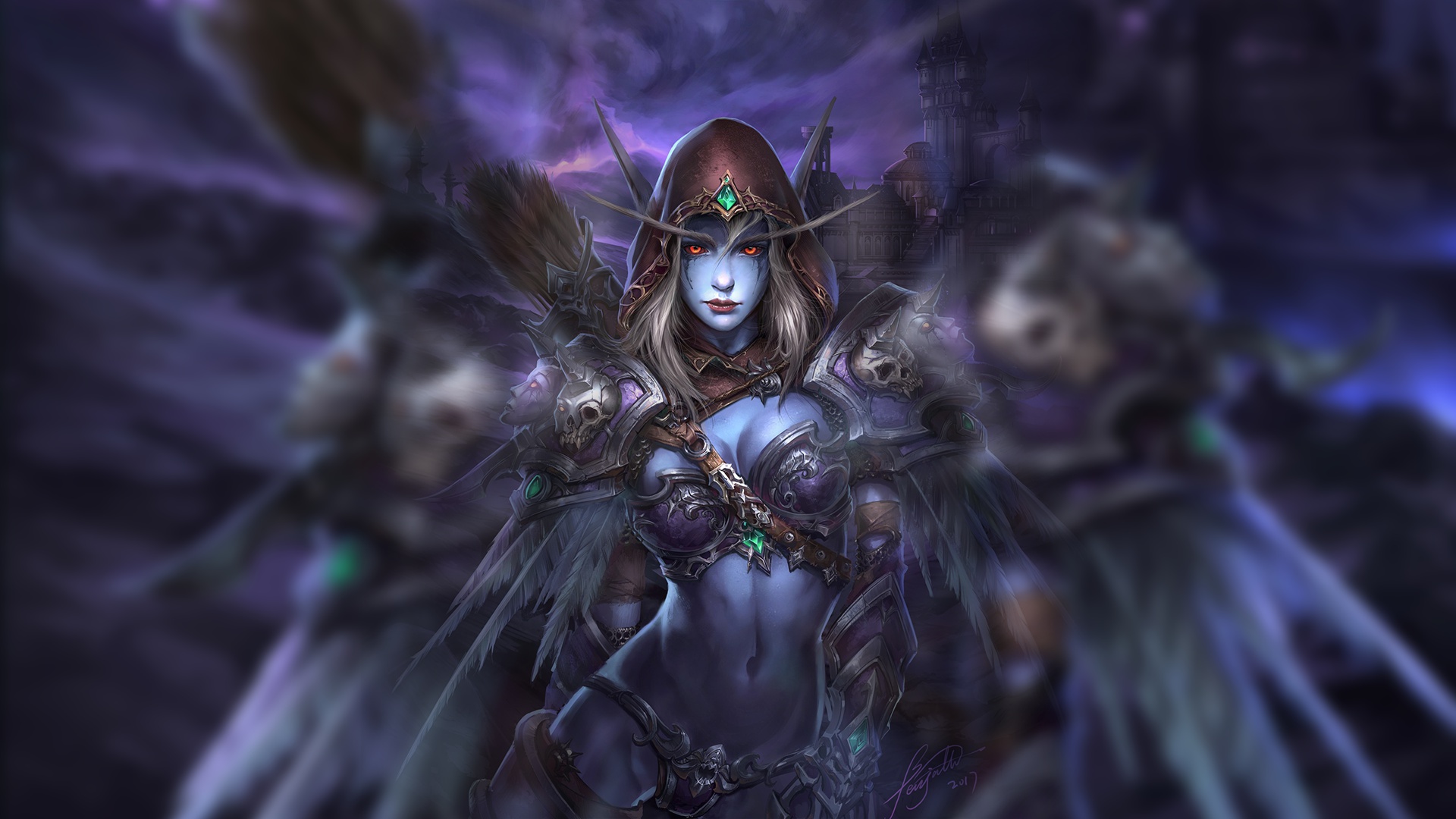 Скачать обои world of warcraft, Sylvanas Windrunner, сильвана ветрокрылая,  раздел игры в разрешении 1920x1080