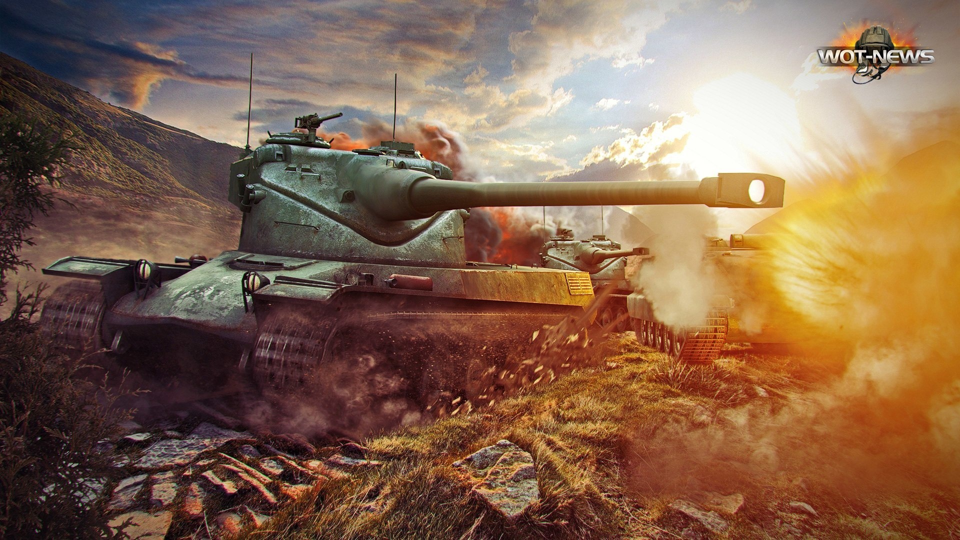 Обои танк, танки, WoT, Мир танков, tank, World of Tanks, tanks,  Wargaming.Net на телефон и рабочий стол, раздел игры, разрешение 1920x1080  - скачать