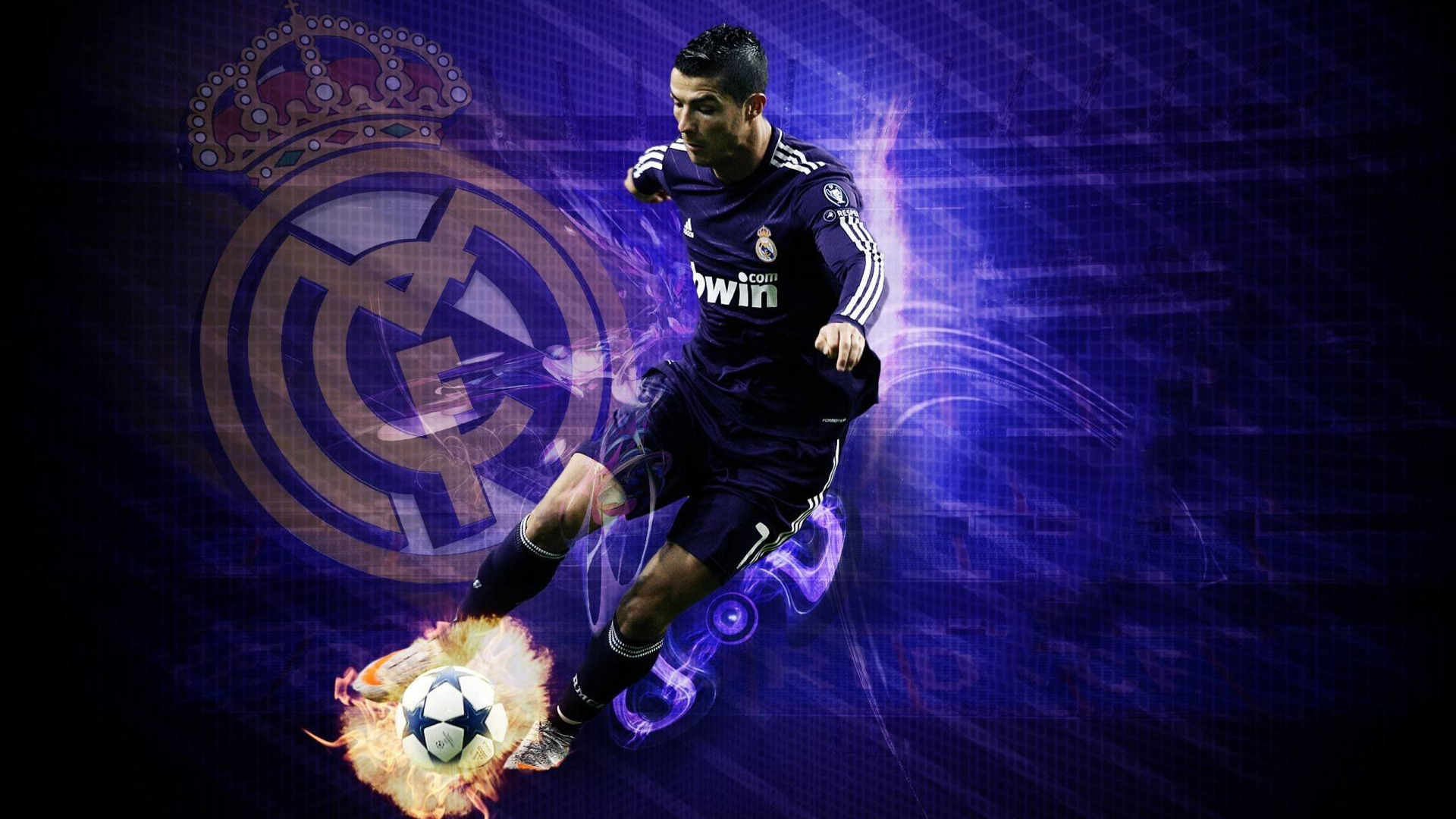 Скачать обои wallpaper, sport, Cristiano Ronaldo, football, player, Real  Madrid CF, раздел спорт в разрешении 1920x1080