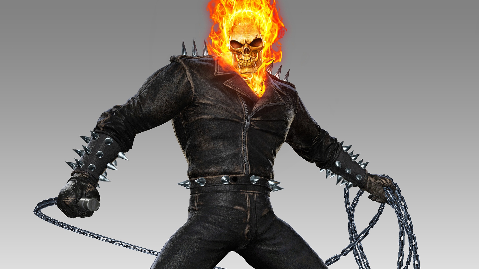 Скачать обои Ghost Rider, призрачный гонщик, Marvel vs. Capcom: Infinite,  раздел игры в разрешении 1920x1080