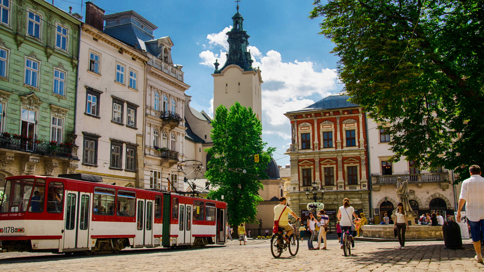 Скачать обои город, львов, украина, ukraine, lviv, місто, раздел город в  разрешении 1920x1080