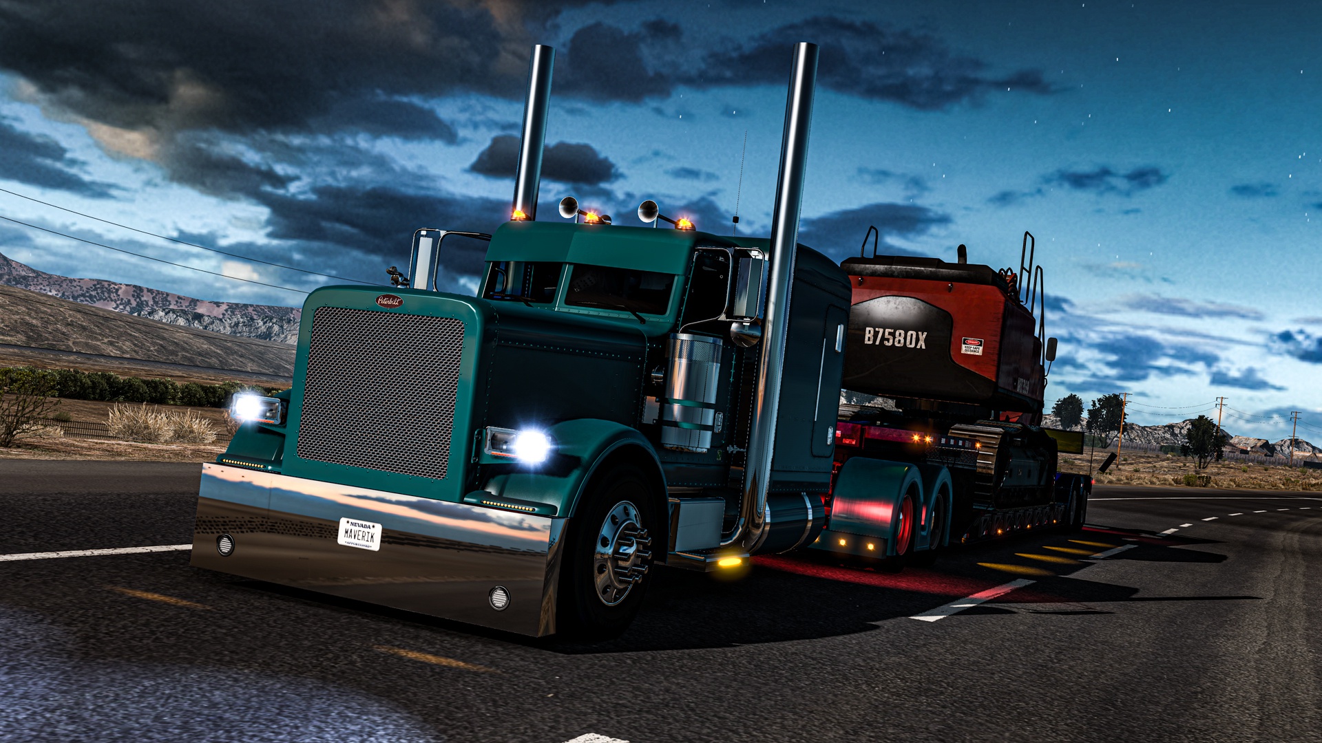 Обои game, usa, truck, peterbilt, drive, ats, american truck simulator на  телефон и рабочий стол, раздел игры, разрешение 1920x1080 - скачать