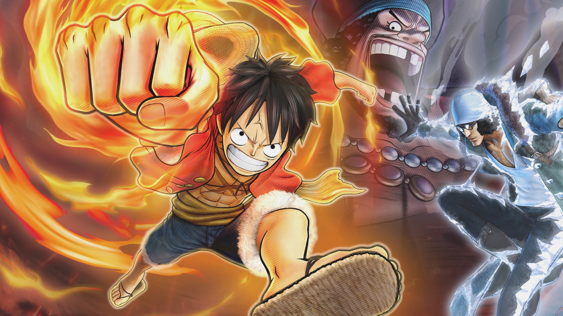 Обои Чёрная Борода, Аокидзи, Луффи, ONE PIECE PIRATE WARRIORS 2 на телефон  и рабочий стол, раздел игры, разрешение 1920x1080 - скачать