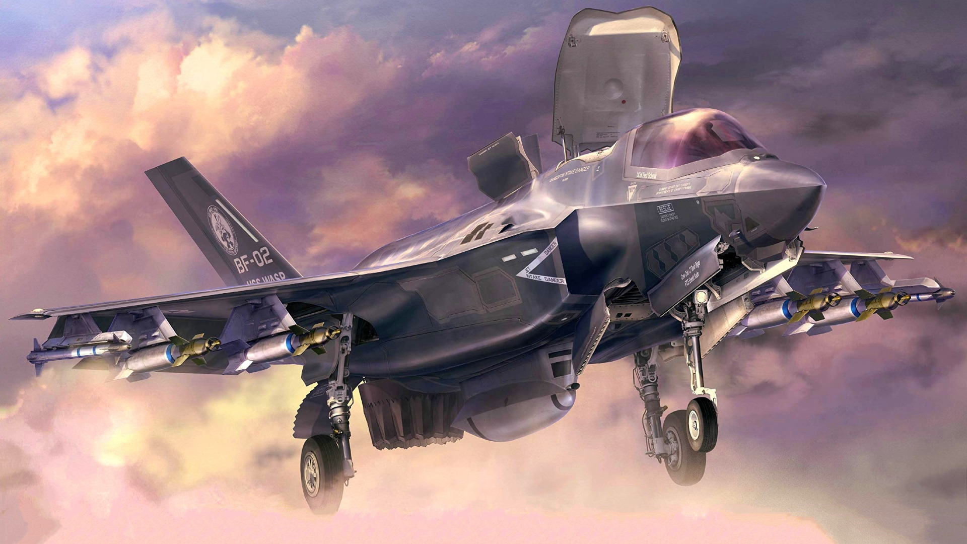 USA, F-35B, F-35 Lightning II, Вертикальная посадка, (STOVL)