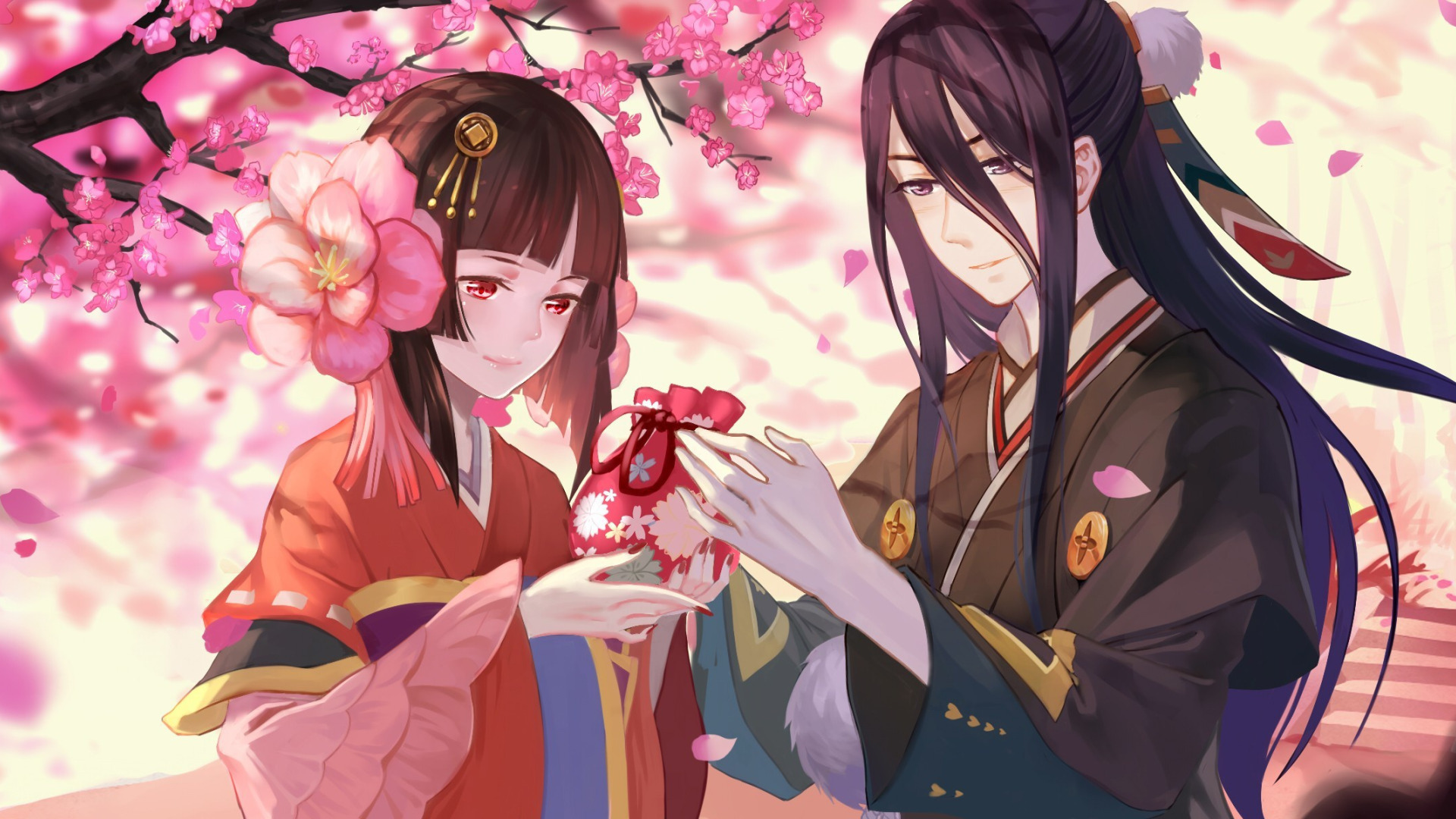 Sakura the forbidden d art. Сакура Онмедзи. Сакура в кимоно. Onmyoji демоны.