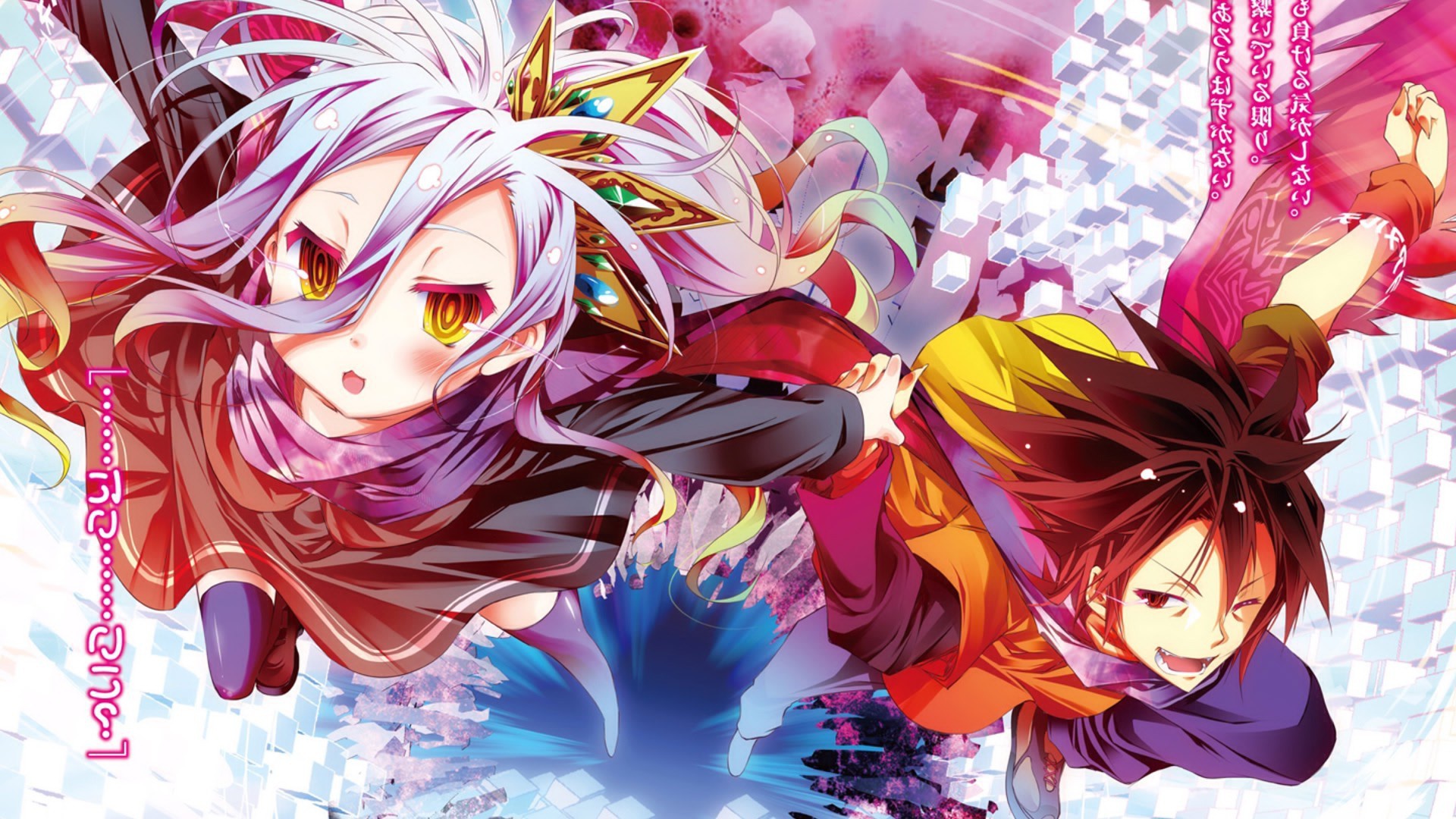 Обои аниме, арт, двое, No Game No Life, Нет игры нет жизни на телефон и  рабочий стол, раздел прочее, разрешение 1920x1080 - скачать