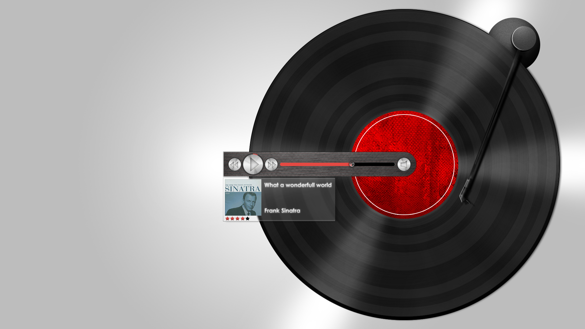 Обои Vinyl, Player, Frank Sinatra на телефон и рабочий стол, раздел музыка,  разрешение 1920x1080 - скачать