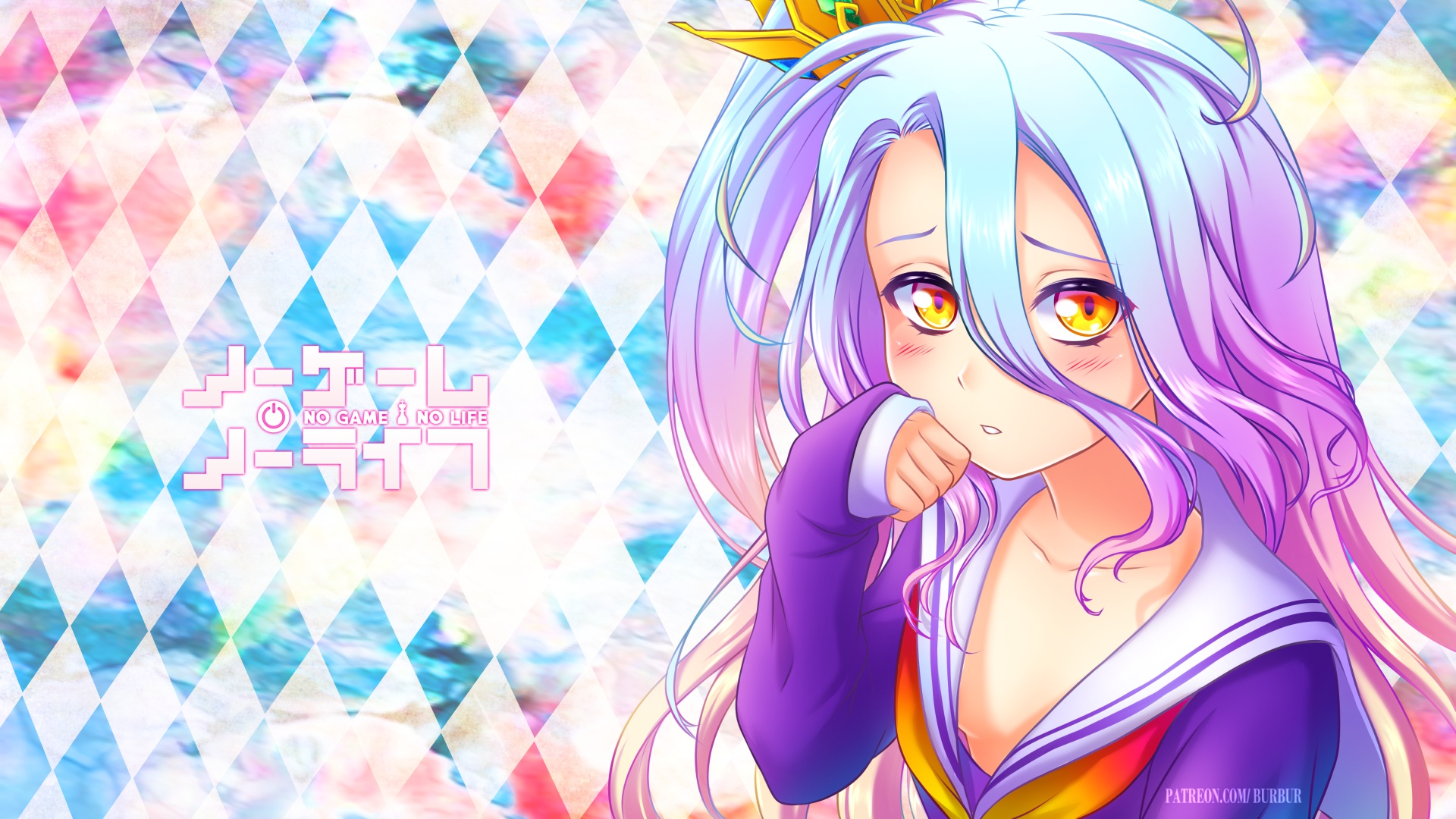 Скачать обои Anime, Shiro, No Game No Life, раздел прочее в разрешении  1920x1080