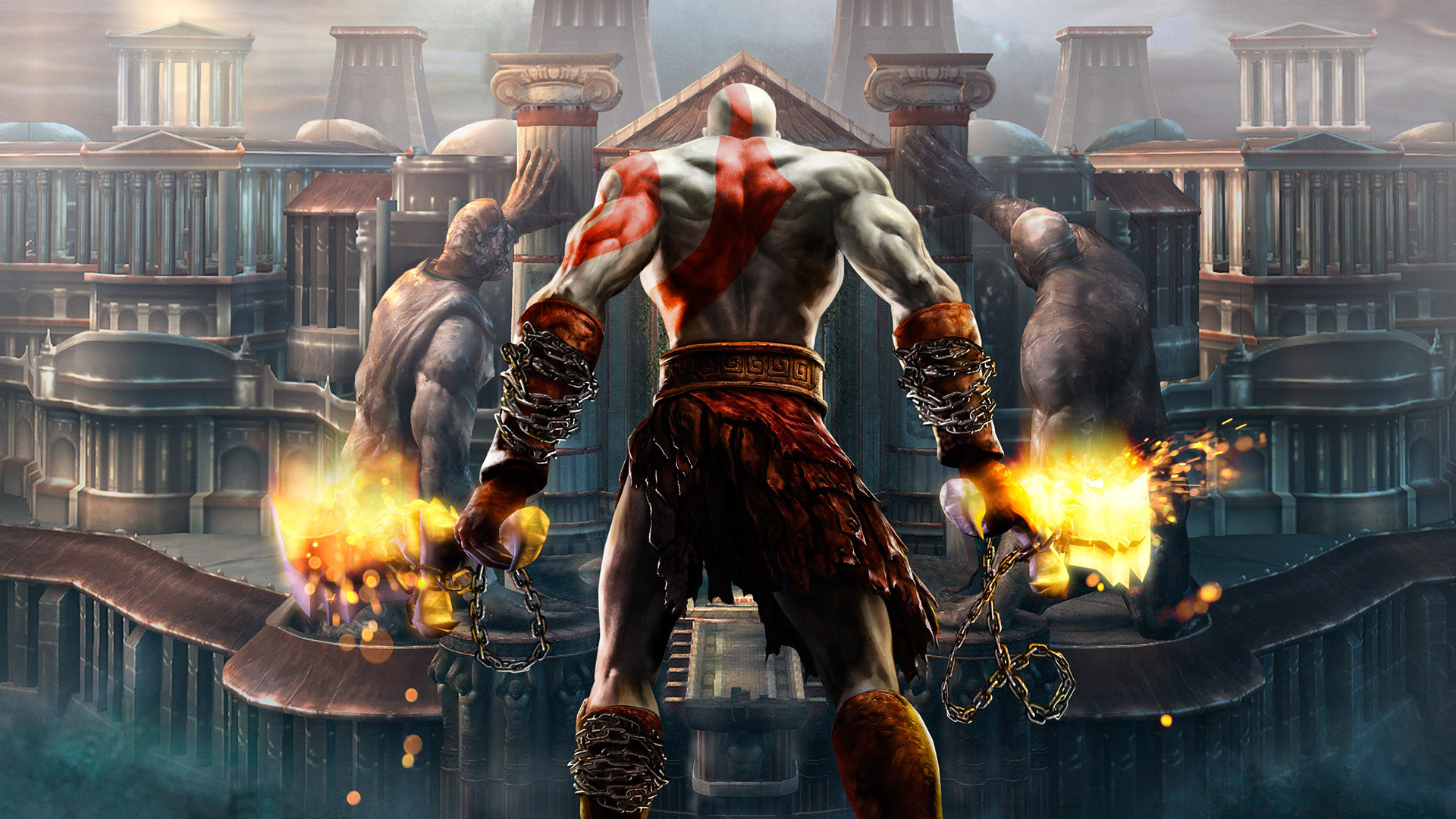 Скачать обои игры, кратос, god of war, раздел игры в разрешении 1920x1080