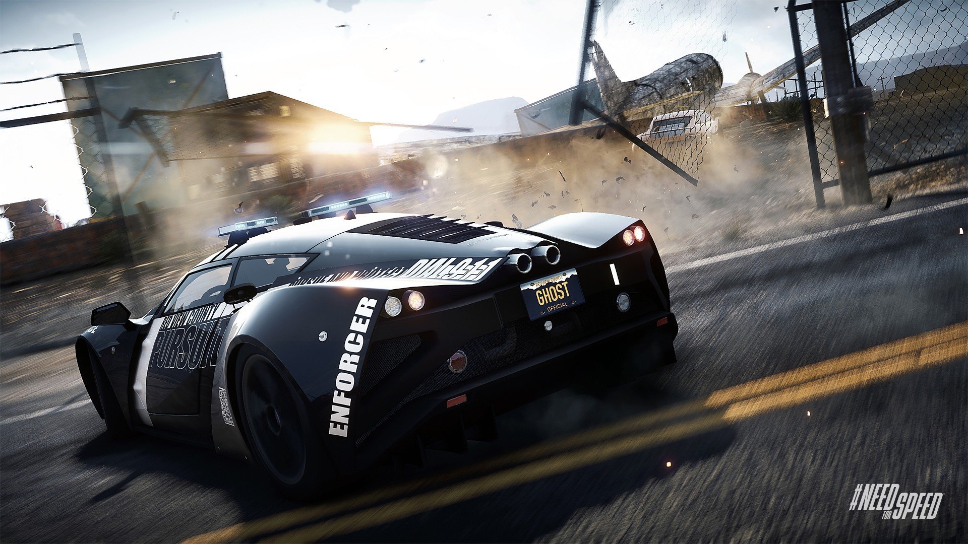 Скачать обои Need for Speed, nfs, police, 2013, pursuit, marussia b2,  Rivals, NFSR, раздел игры в разрешении 1920x1080