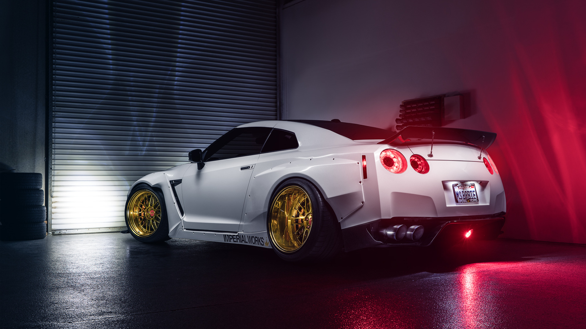 Nissan GTR r35 ночью