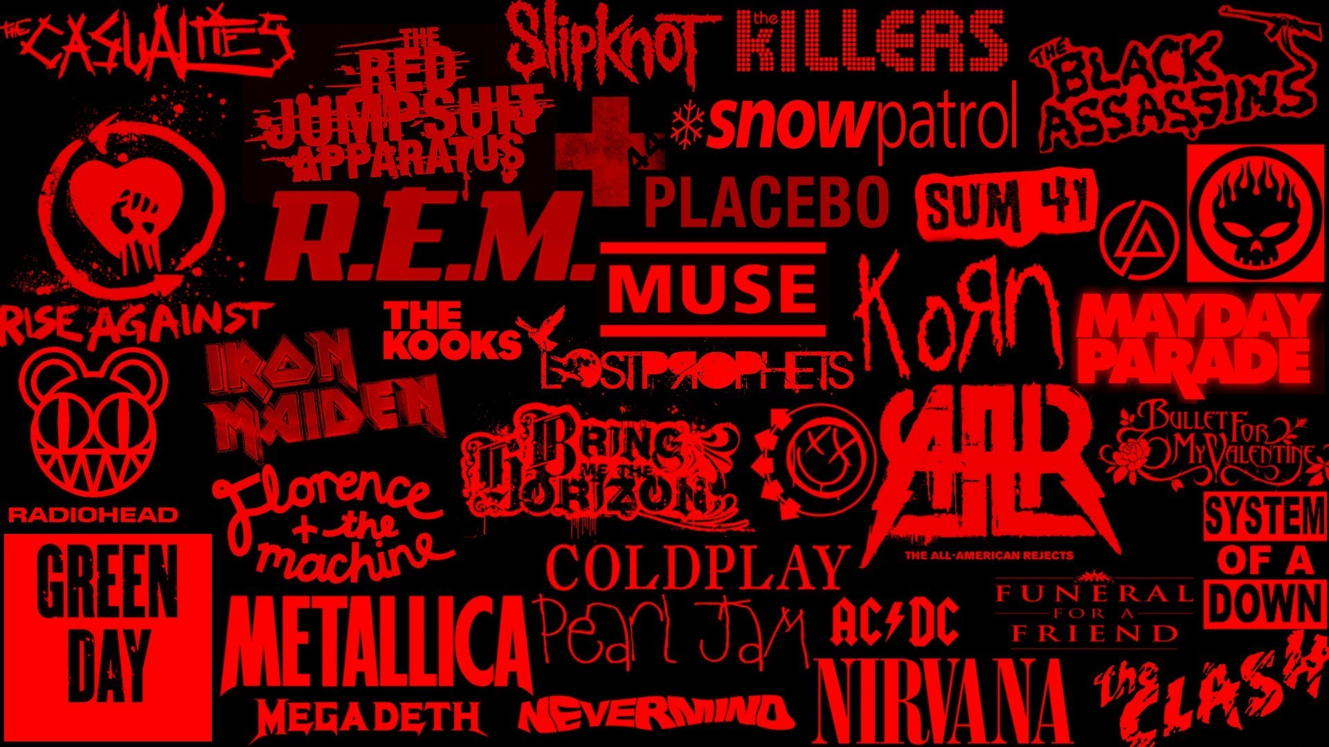 Скачать обои рок, группы, логотипы, rock music, раздел музыка в разрешении  1920x1080