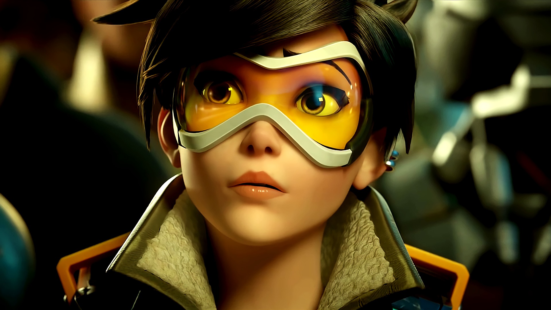 Скачать обои Blizzard Entertainment, Overwatch, Tracer, Трейсер, раздел игры  в разрешении 1920x1080