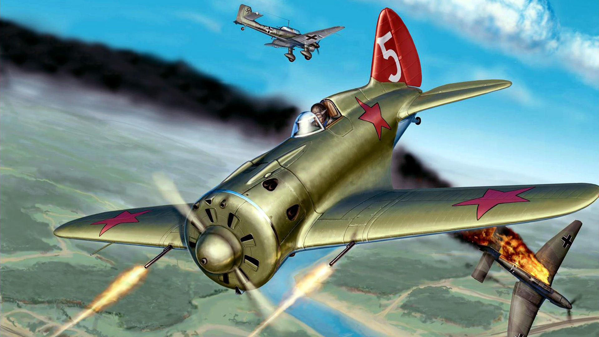 Обои игра, авиасимулятор, Ил-2, Штурмовик, ju-87, и-16, 1C: Maddox Games на  телефон и рабочий стол, раздел игры, разрешение 1920x1080 - скачать