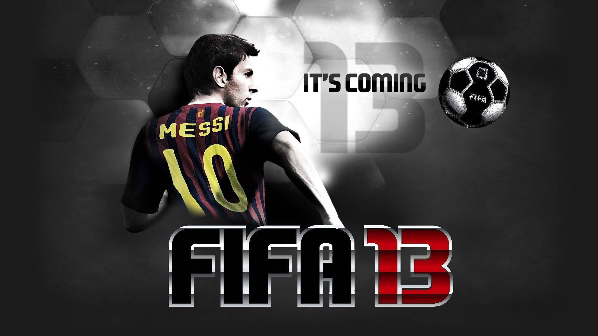 Скачать обои футбол, игра, messi, FIFA 13, раздел игры в разрешении  1920x1080