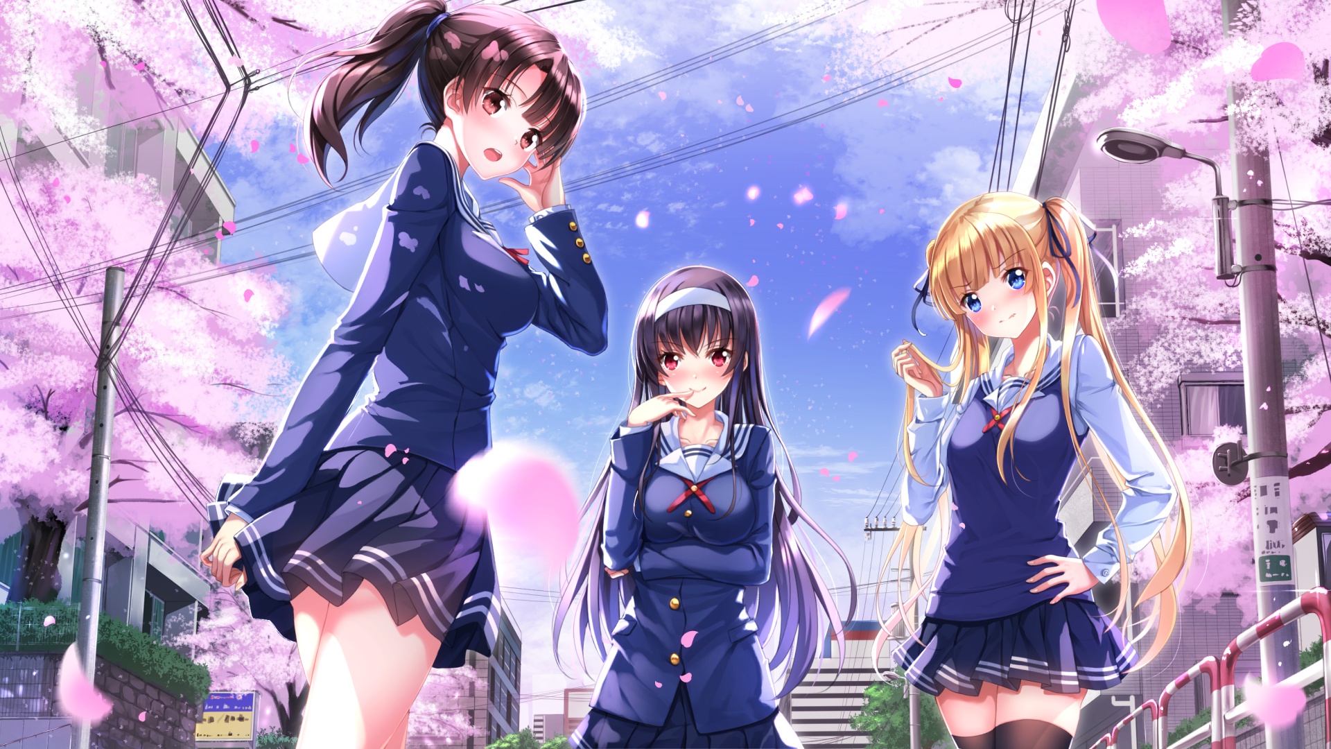 Скачать обои девушки, anime, art, Saenai Heroine no Sodatekata, Megumi  Katou, Utaha Kasumigaoka, Eriri Spencer Sawamura, раздел прочее в  разрешении 1920x1080