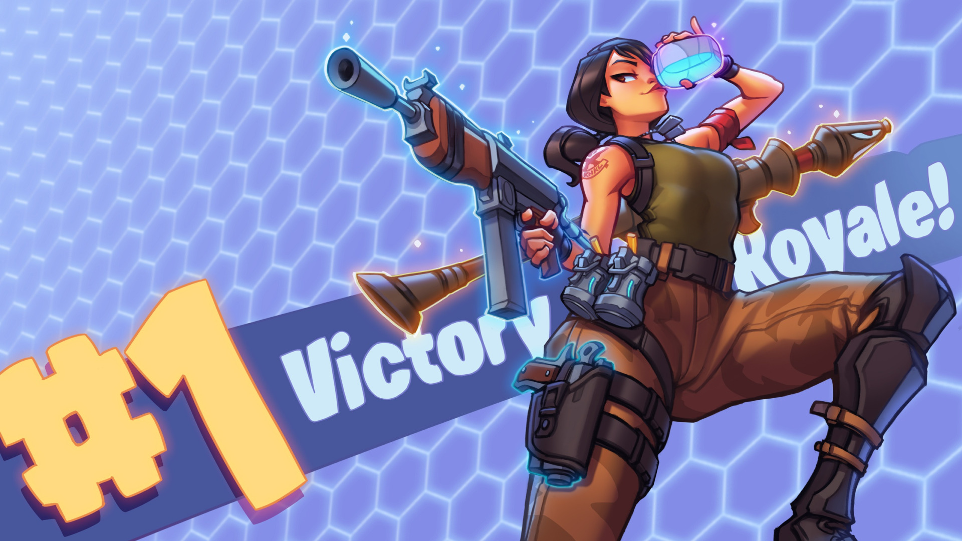 Скачать обои Epic, Fortnite, Battle Royale, victory royale, раздел игры в  разрешении 1920x1080