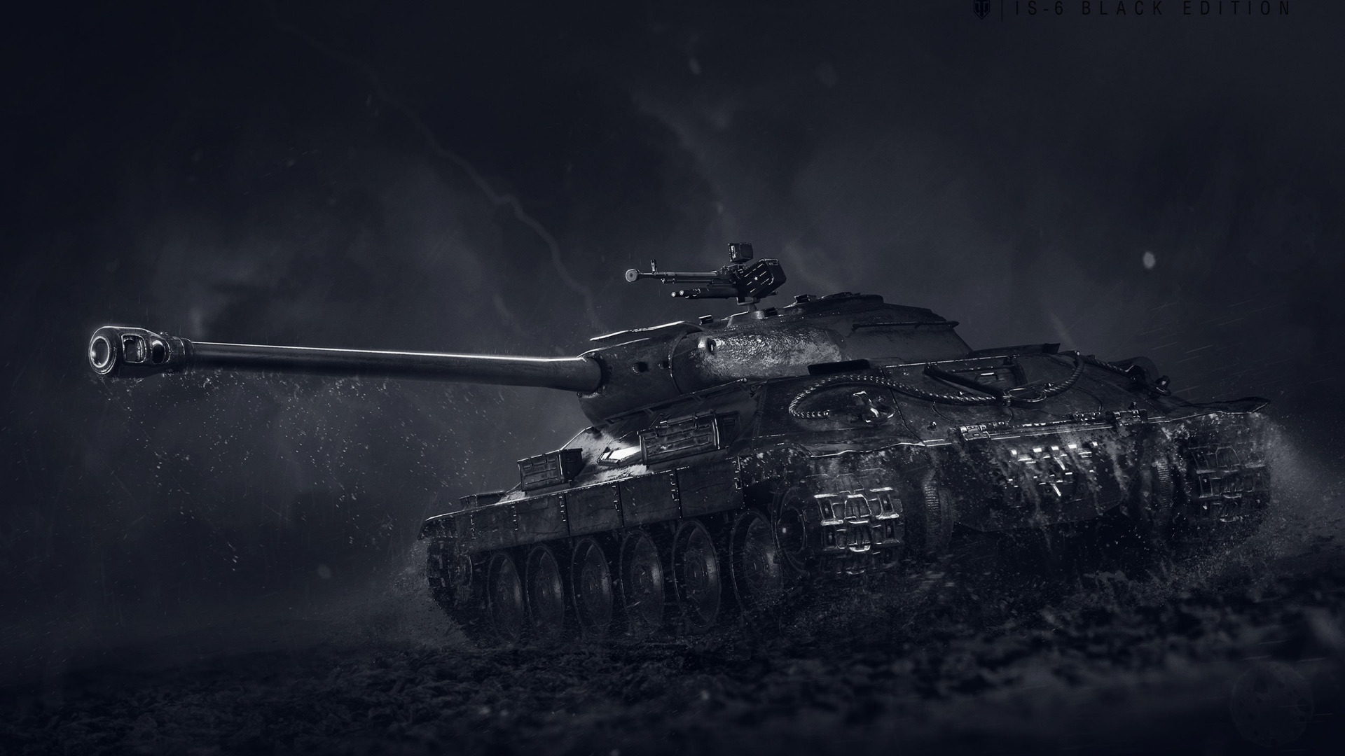 Скачать обои WoT, World of Tanks, Мир Танков, Wargaming Net, ИС-6, IS-6  Black Edition, раздел игры в разрешении 1920x1080