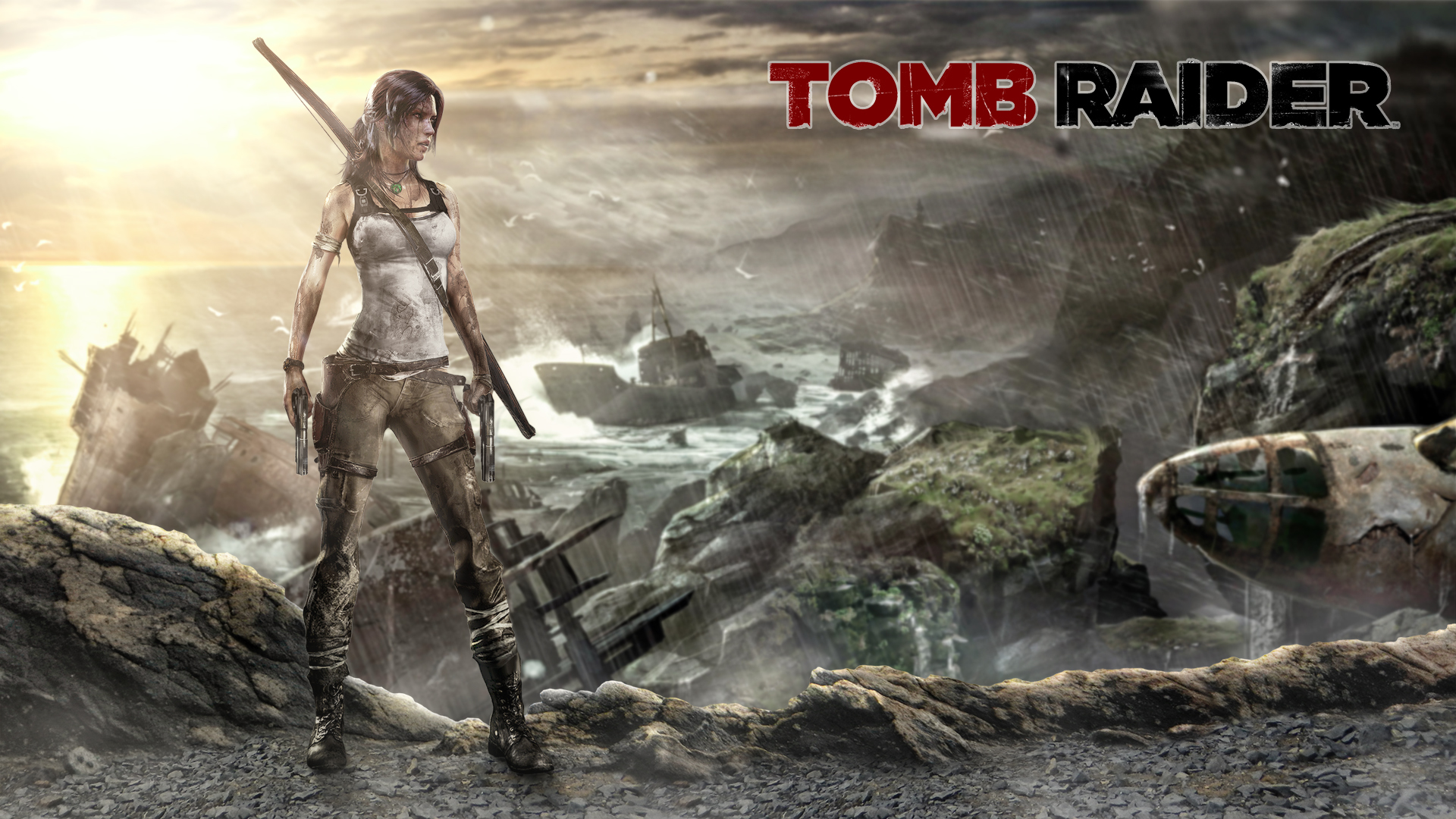 Скачать обои Tomb Raider, Lara Croft, Tomb Raider 2013, раздел игры в  разрешении 1920x1080