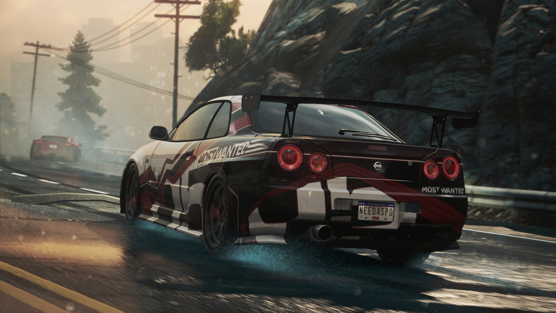 Скачать обои NFS, 2012, Most Wanted, Need for speed, Nissan Skyline GT-R,  раздел игры в разрешении 1920x1080