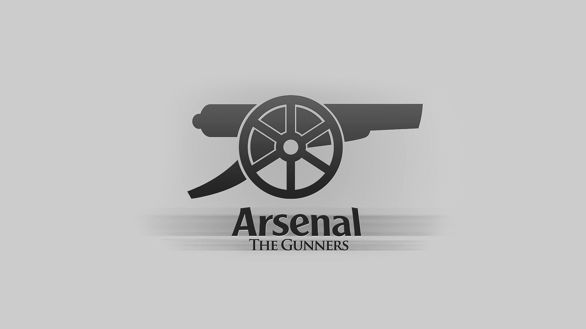 Обои фон, надпись, логотип, эмблема, пушка, Арсенал, Arsenal, Football Club  на телефон и рабочий стол, раздел спорт, разрешение 1920x1080 - скачать