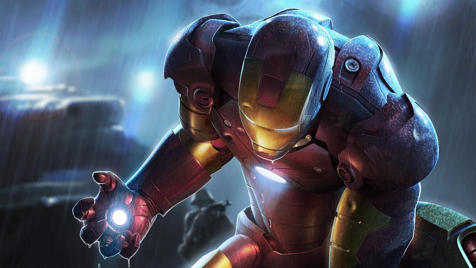 Обои красный, IRON MAN, Железный человек на телефон и рабочий стол, раздел  фантастика, разрешение 1920x1080 - скачать