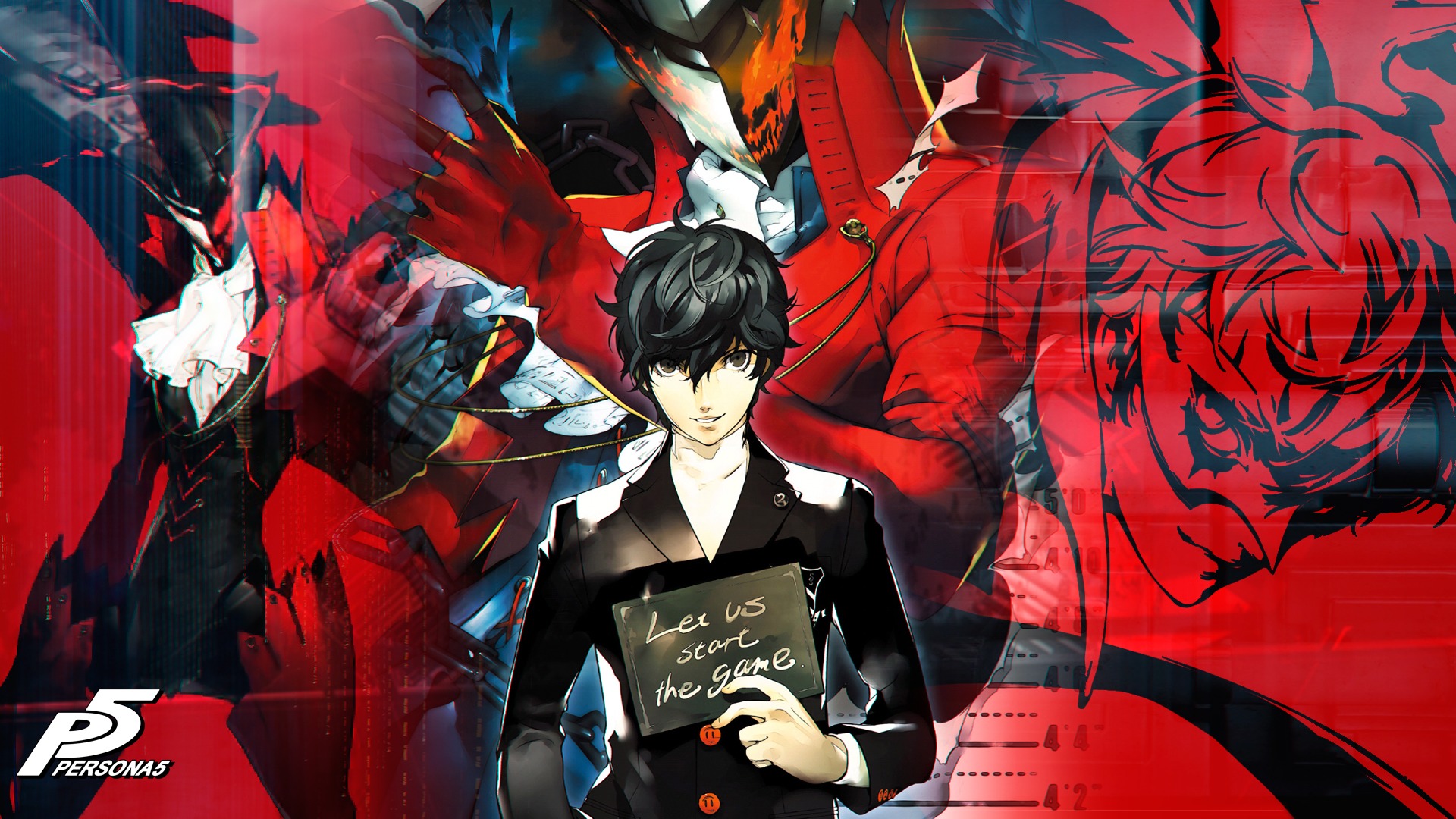 Персона сайт. Shin Megami Tensei persona 5 Atlus. Persona 5 обои. Персона 5 Wallpaper protagonist. Флаурос persona 5.