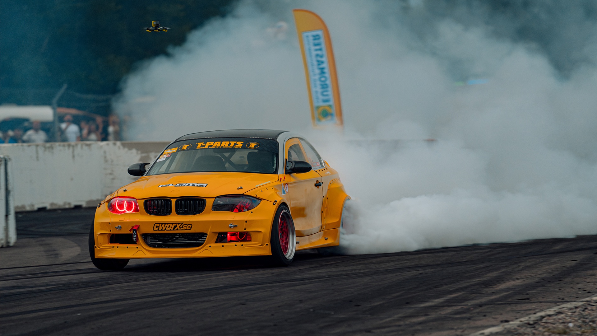 Скачать обои bmw, BMW, дрифт, drift, Gymkhana, Gatebil, BMW M2, 2023,  раздел bmw в разрешении 1920x1080