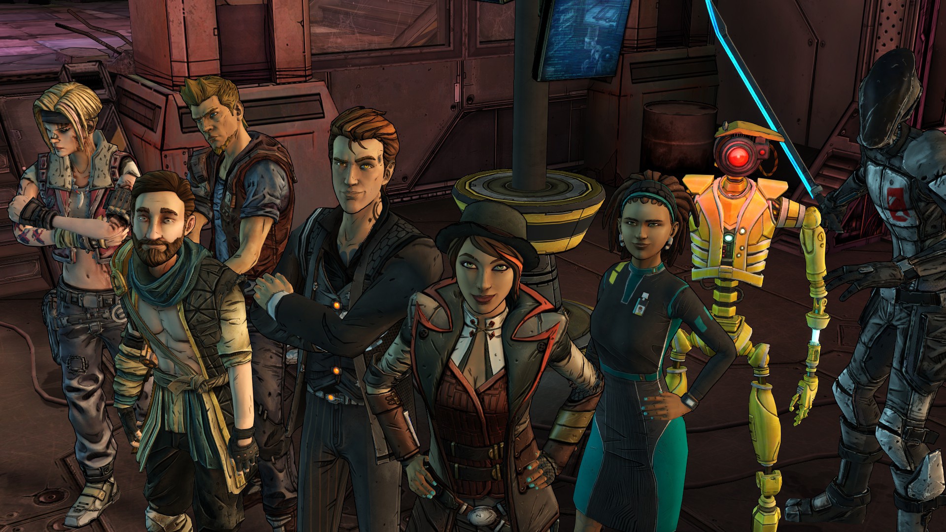 Скачать обои Telltale Games, Fiona, Rhys, Tales From The Borderlands,  раздел игры в разрешении 1920x1080