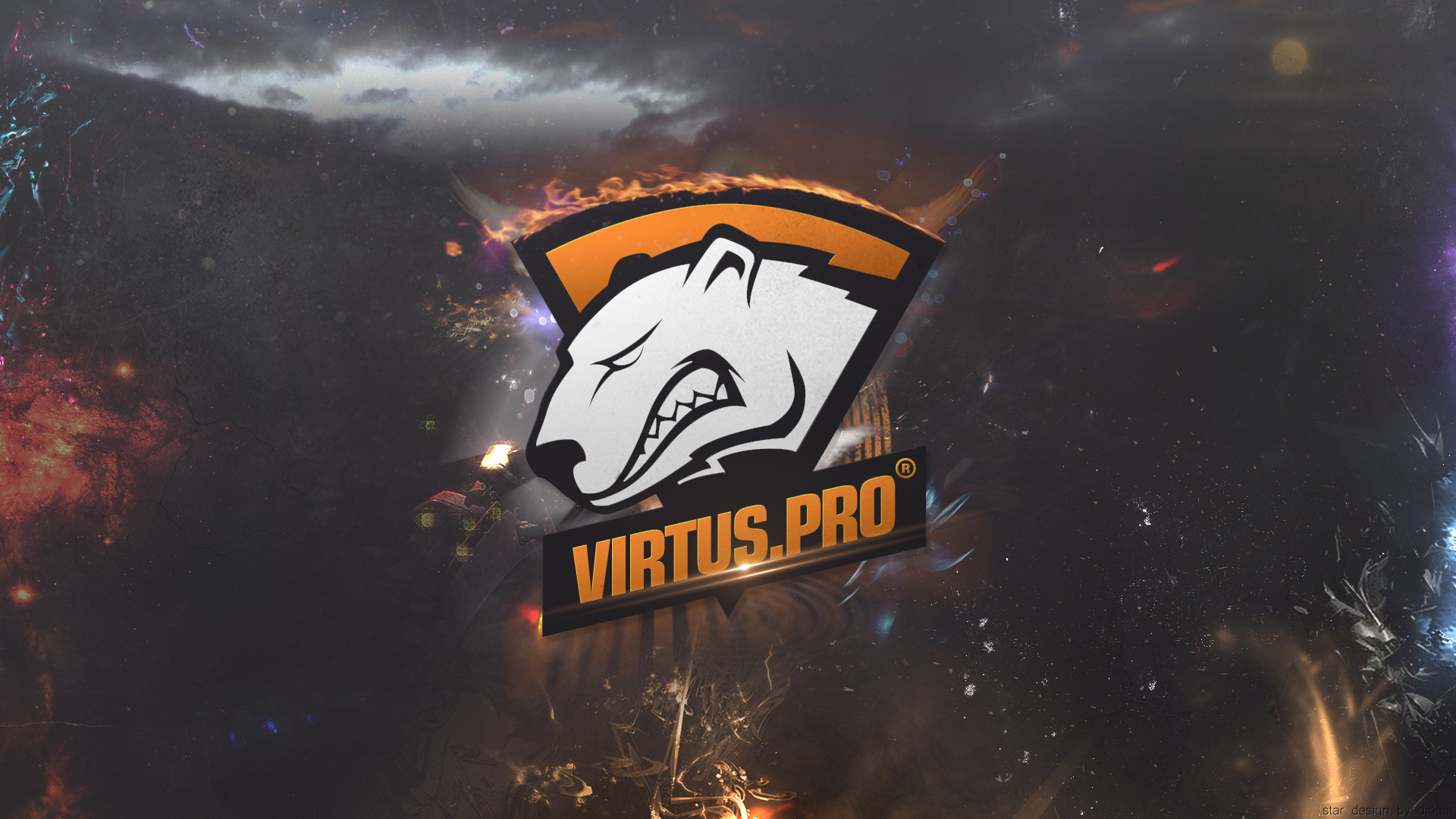 Скачать обои wallpaper, logo, dota 2, virtus.pro, virtus pro, раздел игры в  разрешении 1920x1080