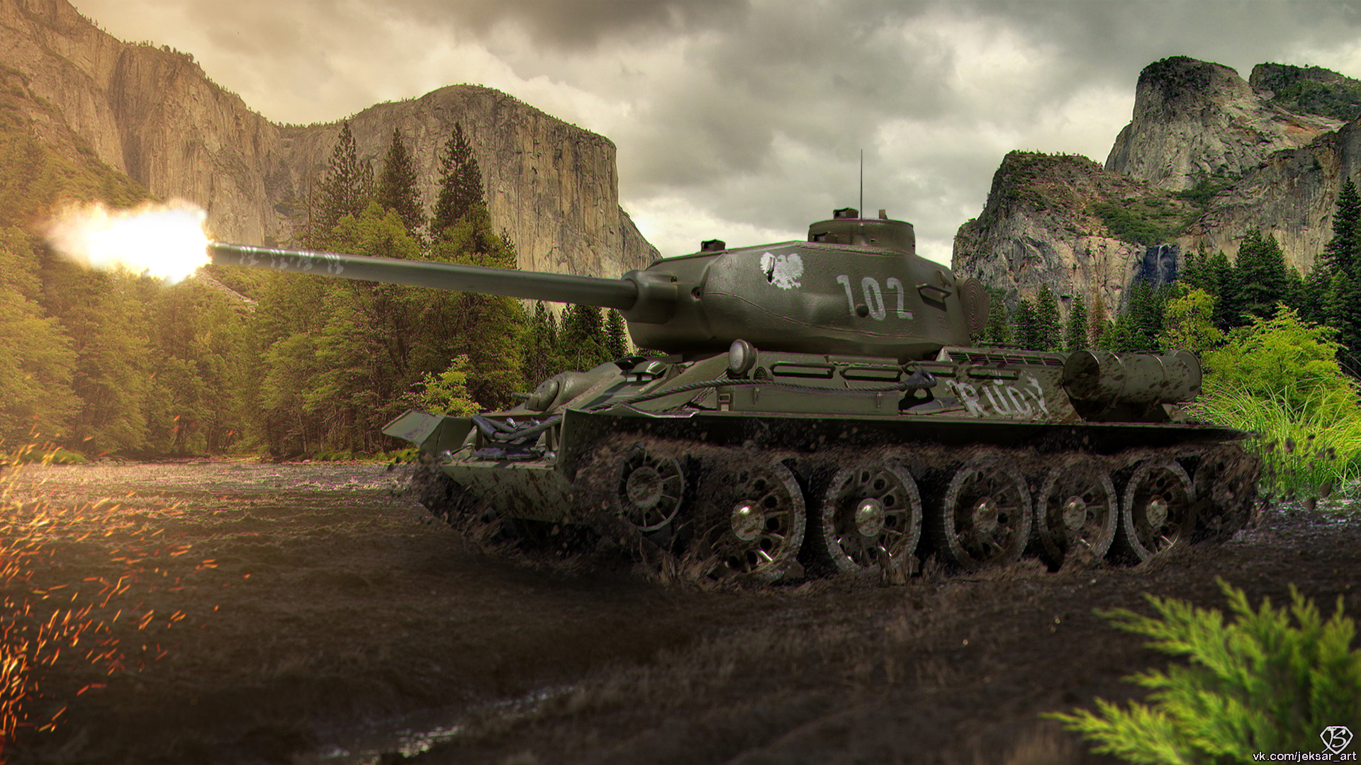 Wot from wit. Т 34 85 Руди. Танк т-34 World of Tanks. Т-34-85 Rudy. Танк т34 WOT.