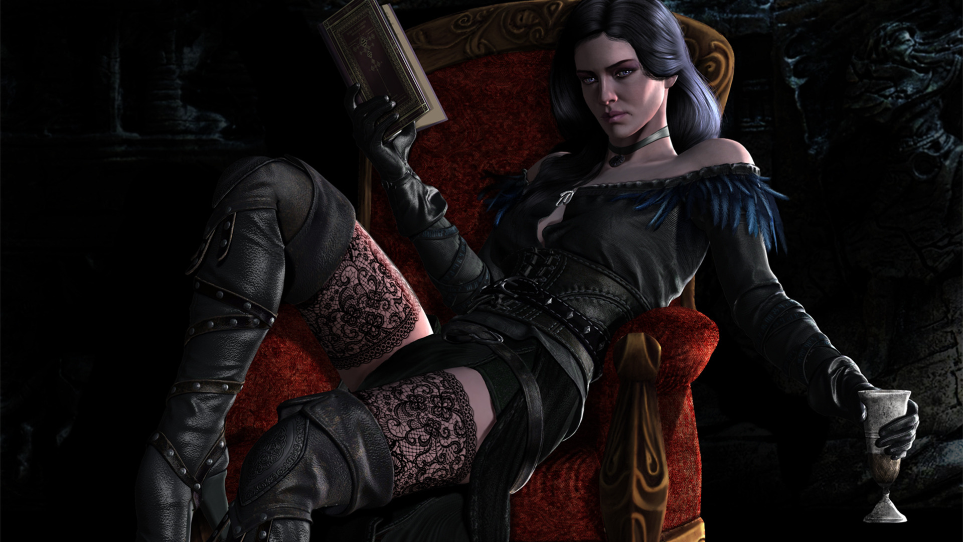 Yennefer of vengerberg the witcher 3 voiced standalone follower фото 9