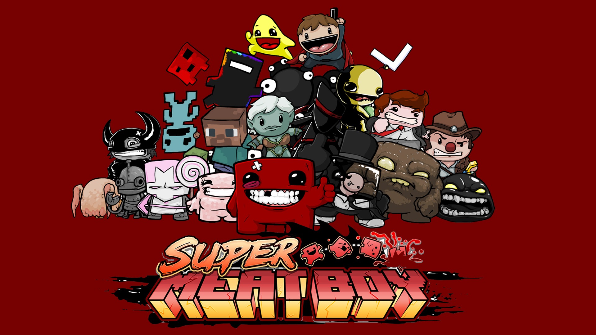 Скачать обои обои, игра, game, wallpapers, 1920x1080, super meat boy,  раздел игры в разрешении 1920x1080