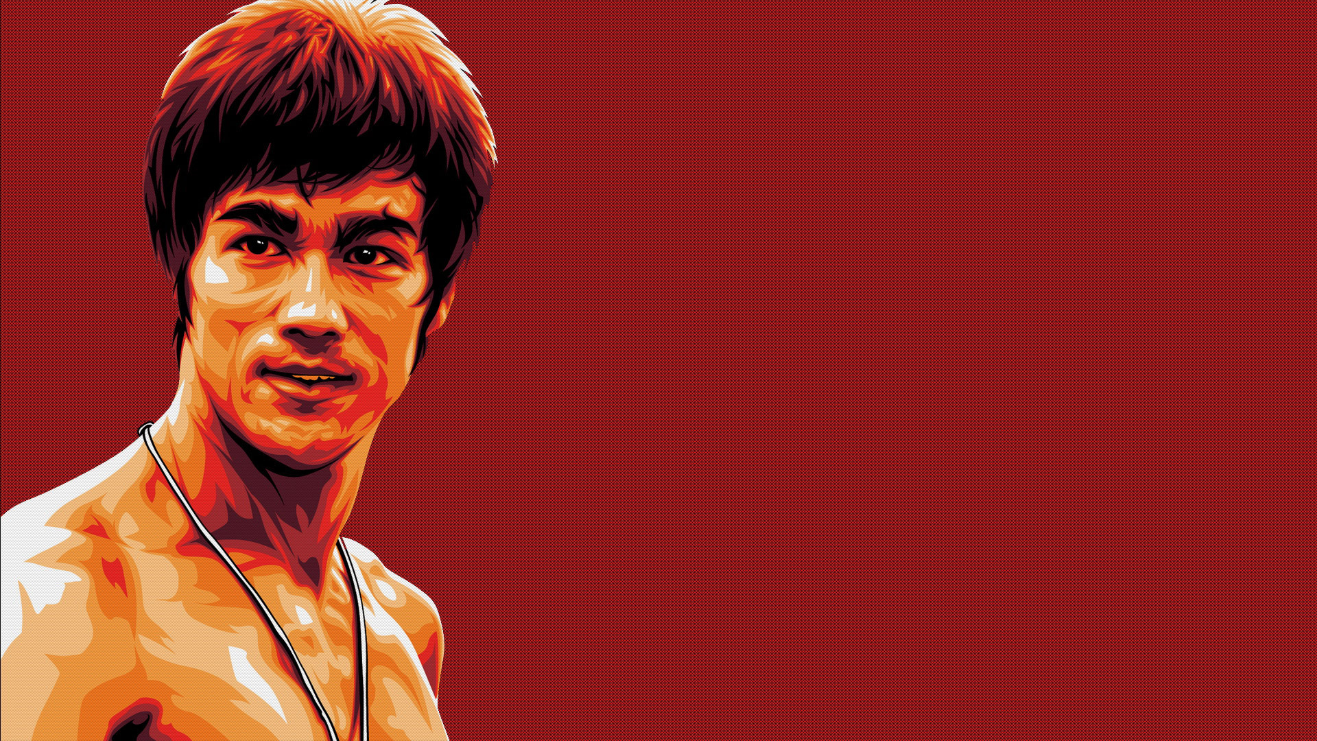 Обои красный, память, рисунок, мастер, легенда, Брюс Ли, bruce lee на  телефон и рабочий стол, раздел живопись, разрешение 1920x1080 - скачать