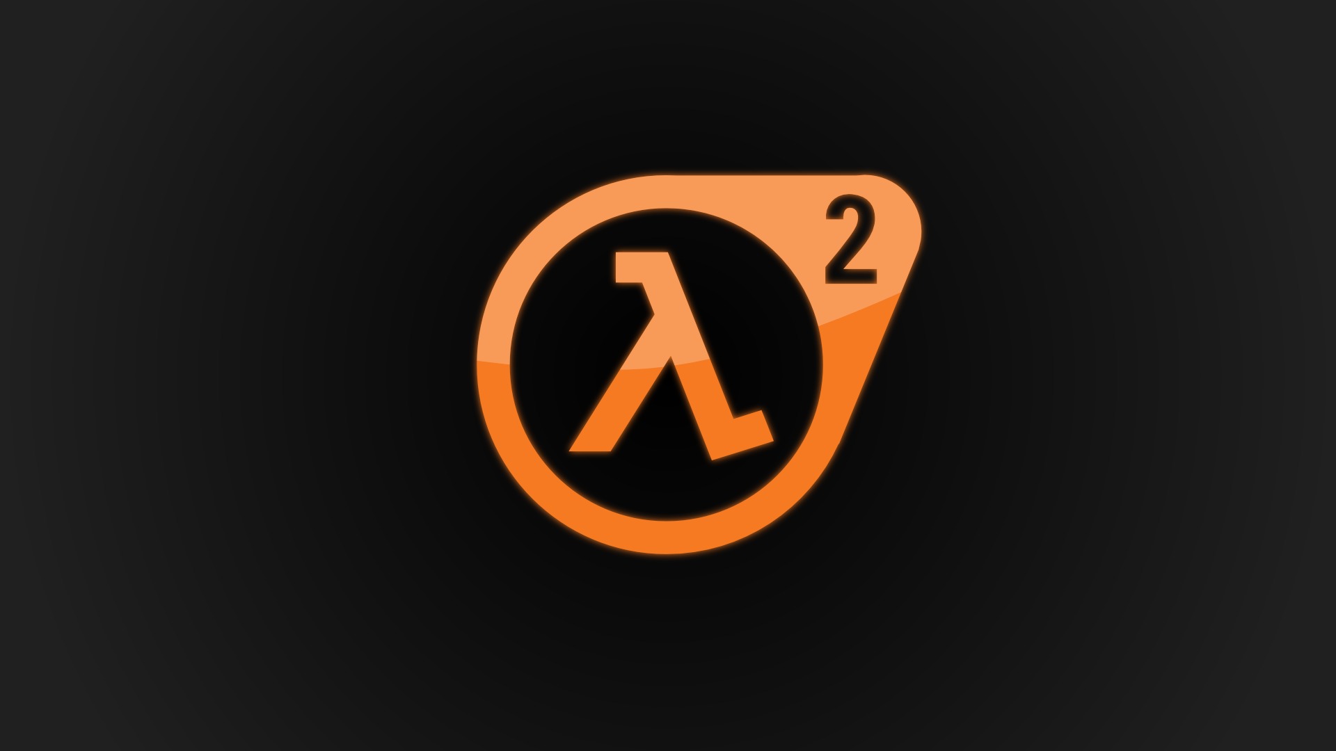 Скачать обои логотип, Half-Life 2, Valve, Logo, лямбда, orange, Game,  Lambda, раздел игры в разрешении 1920x1080