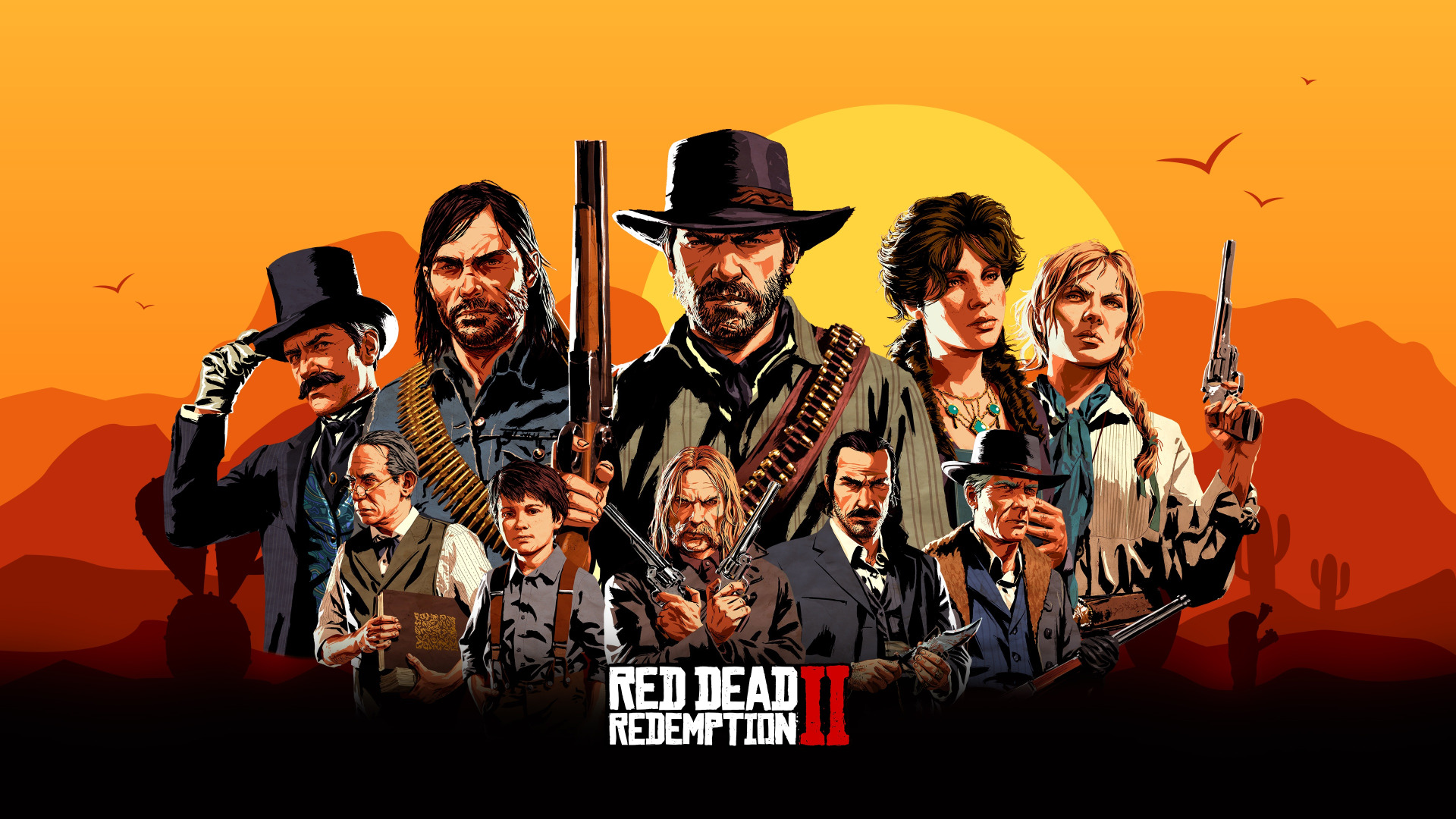 Скачать обои Games, RockStar, Red Dead Redemption 2, раздел игры в  разрешении 1920x1080