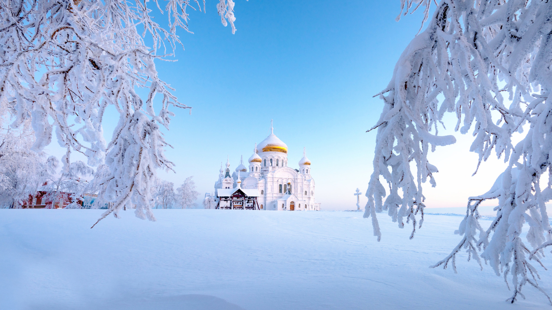 Рублево зима Церковь