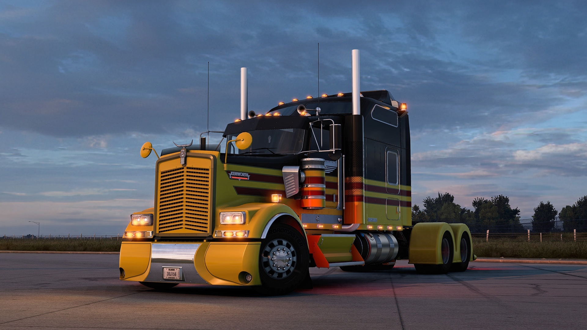 Обои тюнинг, игра, Грузовик, Art, Kenworth, ATS, American Truck Simulator,  W900 на телефон и рабочий стол, раздел игры, разрешение 1920x1080 - скачать