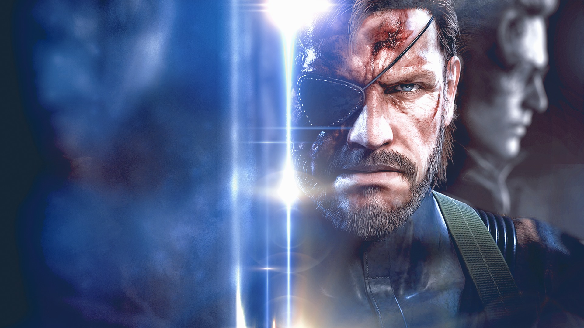 Скачать обои Big Boss, Metal Gear Solid V: Ground Zeroes, necked snake,  Kaz, Kazuhira Miller, раздел игры в разрешении 1920x1080