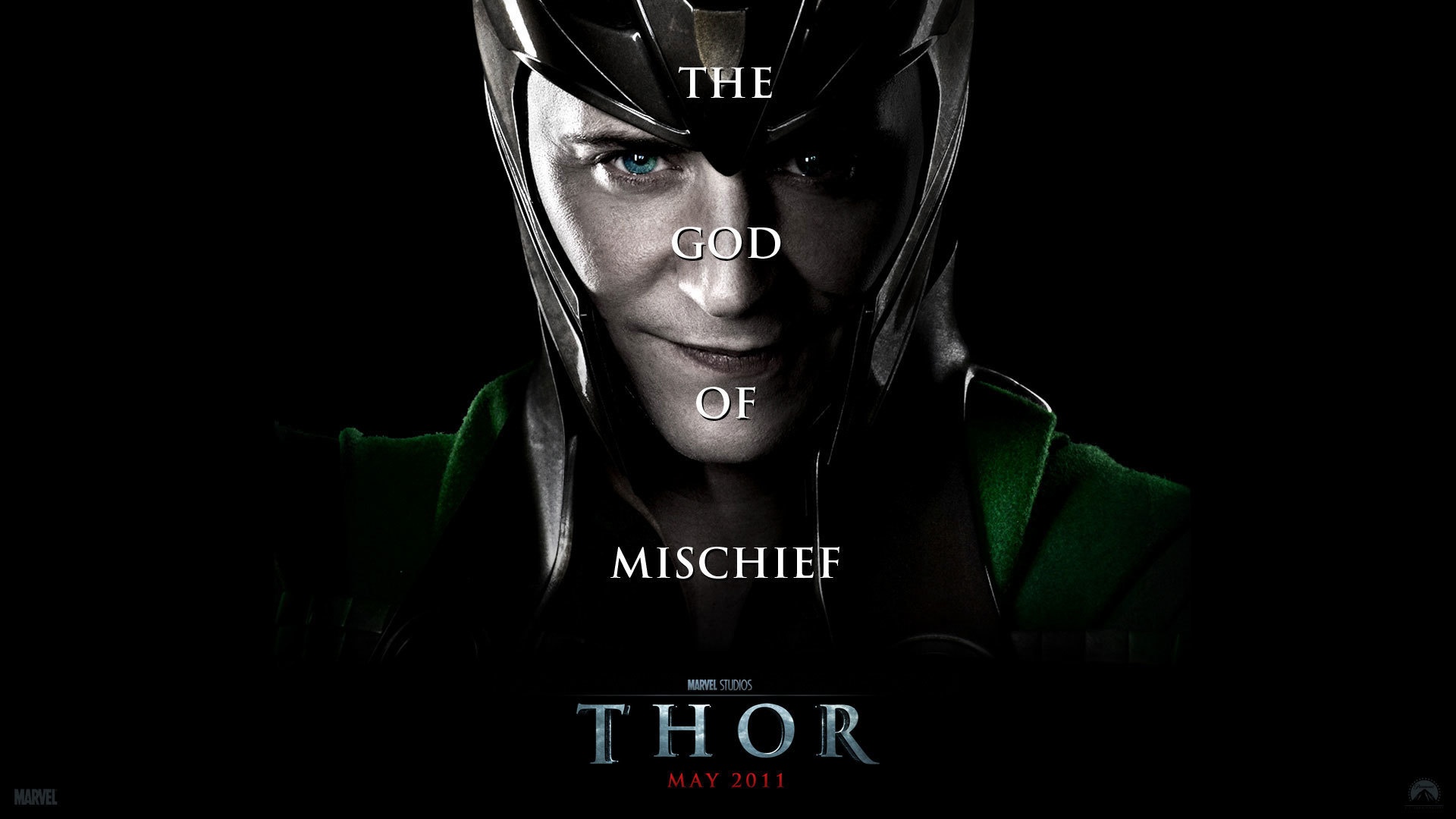 Скачать обои фильм, 2011, Локи, THOR, Tom Hiddleston, бог коварства, раздел  фильмы в разрешении 1920x1080