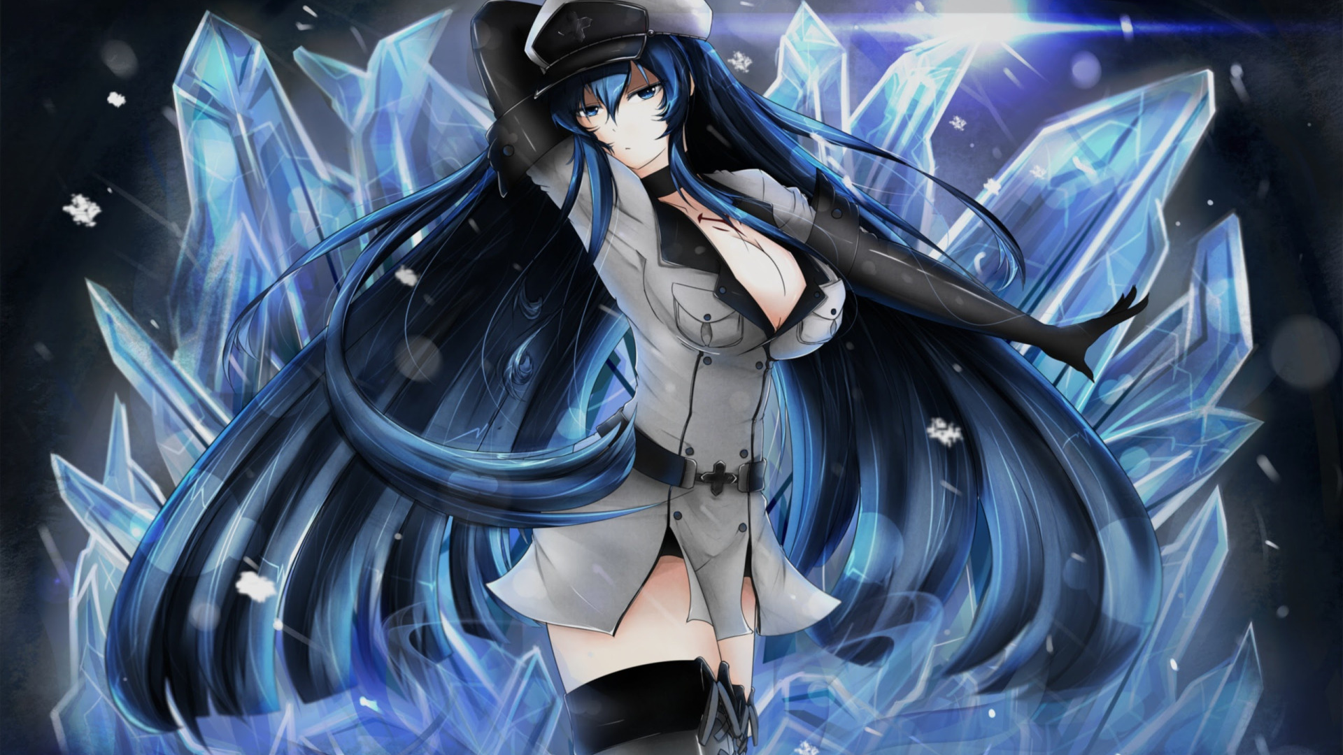 Скачать обои Akame ga Kill!, Esdeath, Эсдес, General Esdeath, Генерал Эсдес,  Убийца Акамэ!, раздел прочее в разрешении 1920x1080