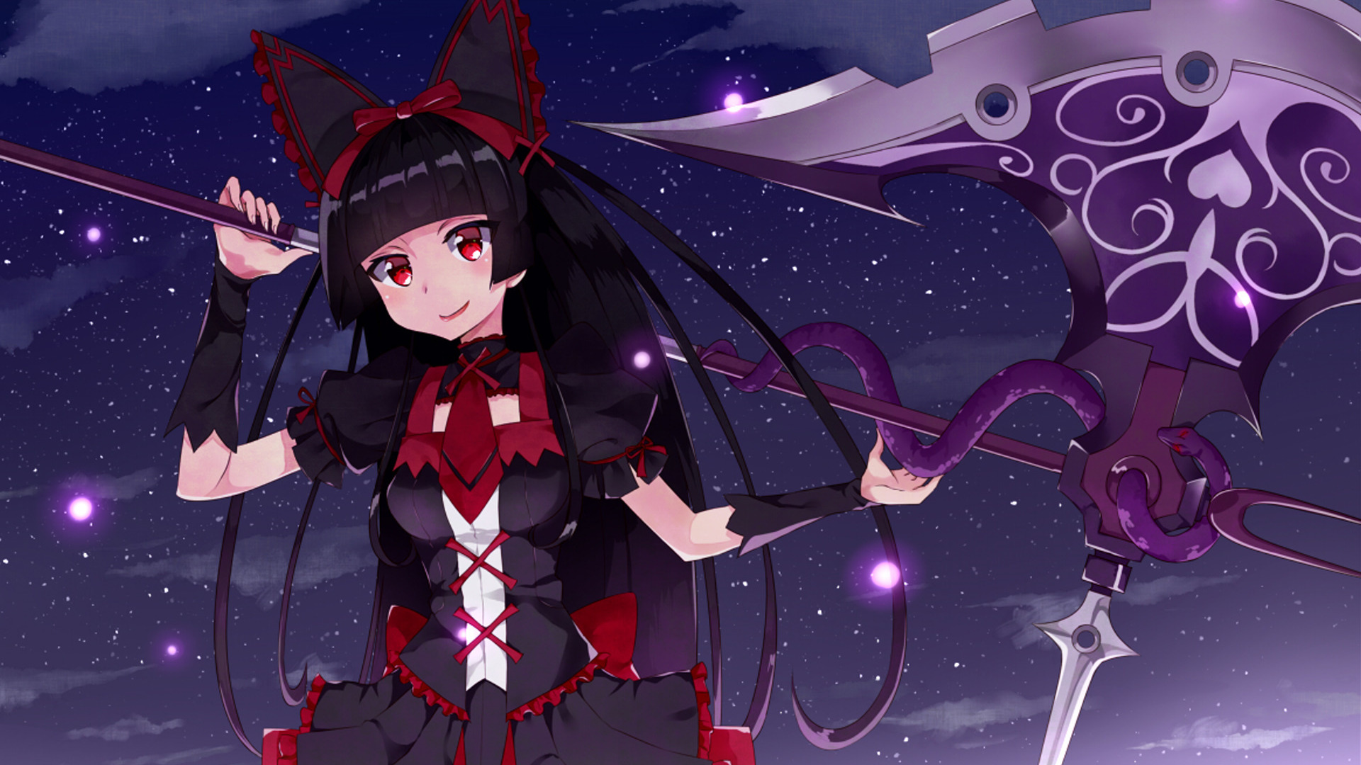 Скачать обои anime, art, Gate, Rory Mercury, Gate: Jieitai Kanochi nite Kaku  Tatakaeri, раздел сёдзё в разрешении 1920x1080