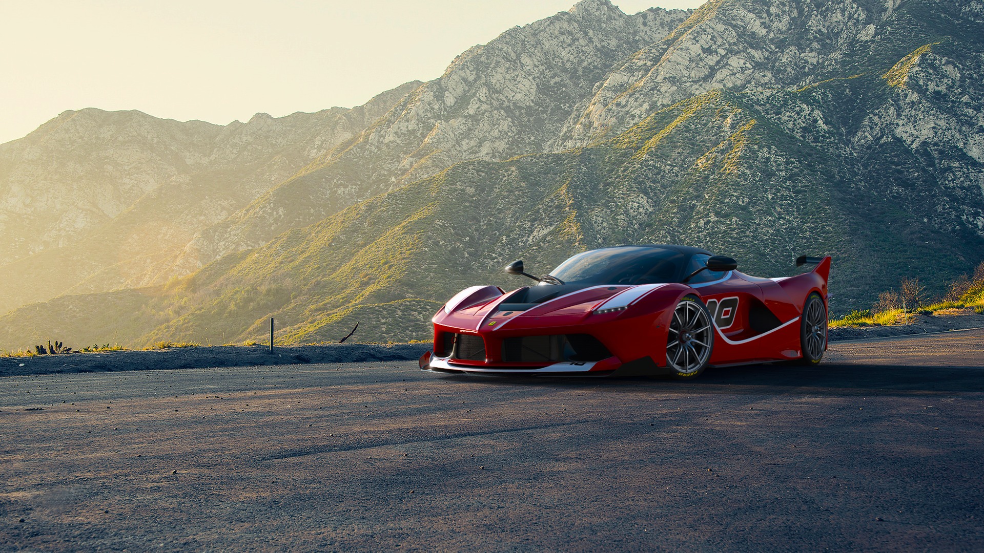 Обои Ferrari, Red, Race, Front, Sun, Sunset, Road, Supercar на телефон и  рабочий стол, раздел ferrari, разрешение 1920x1080 - скачать