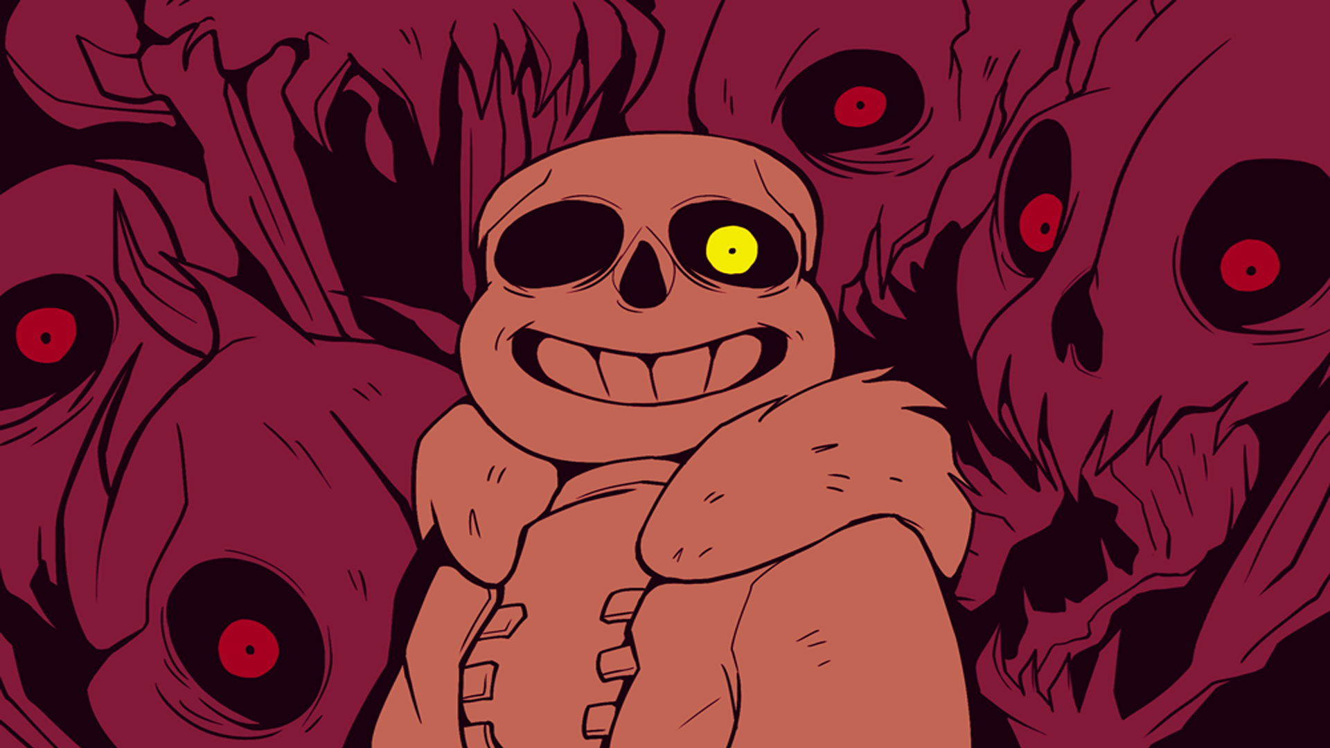 Скачать обои Undertale, Санс, Андертейл, Sans, раздел игры в разрешении  1920x1080