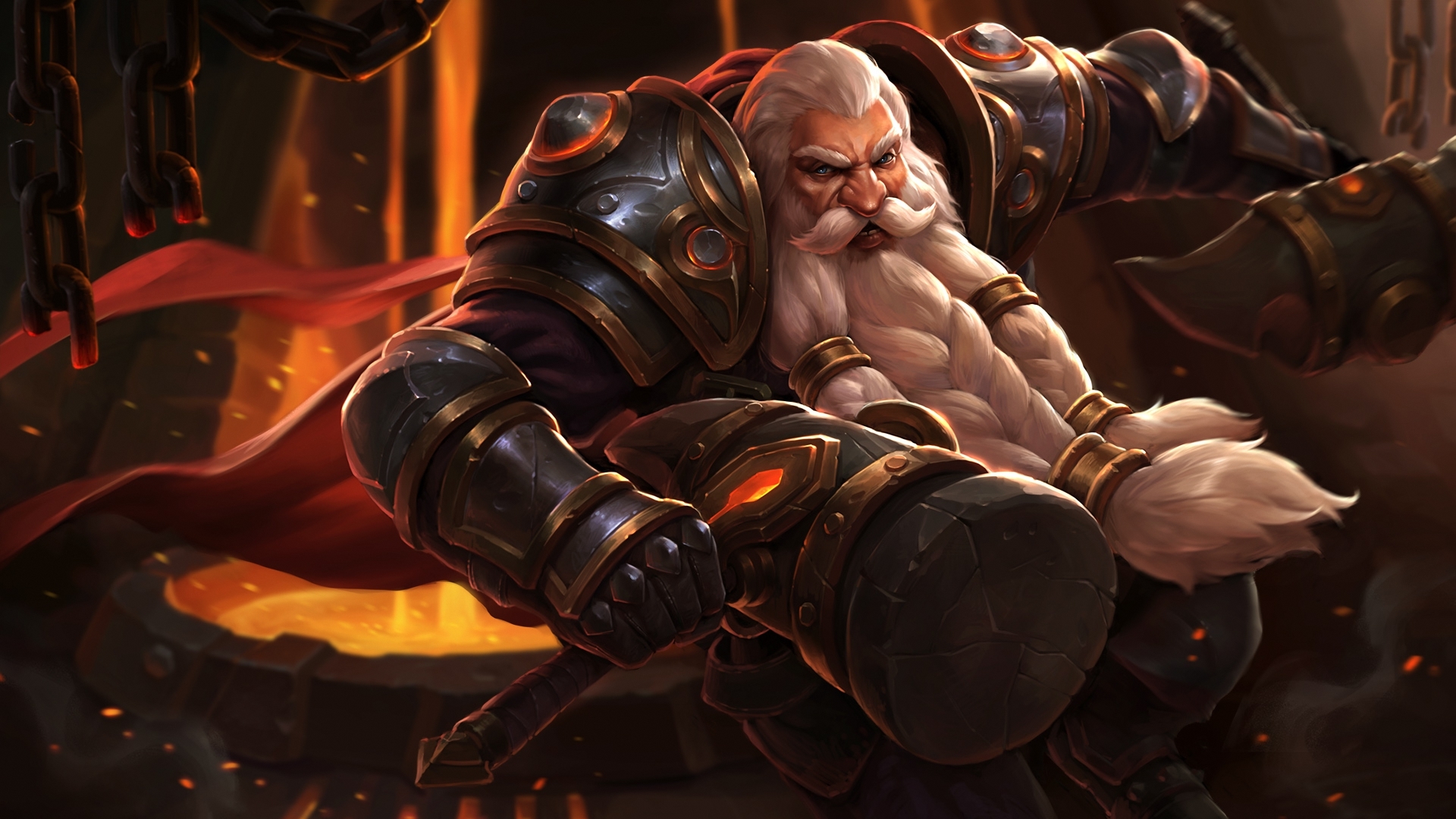 Скачать обои hon, Dwarf, art, Heroes of Newerth, Lord, blacksmith, раздел  игры в разрешении 1920x1080