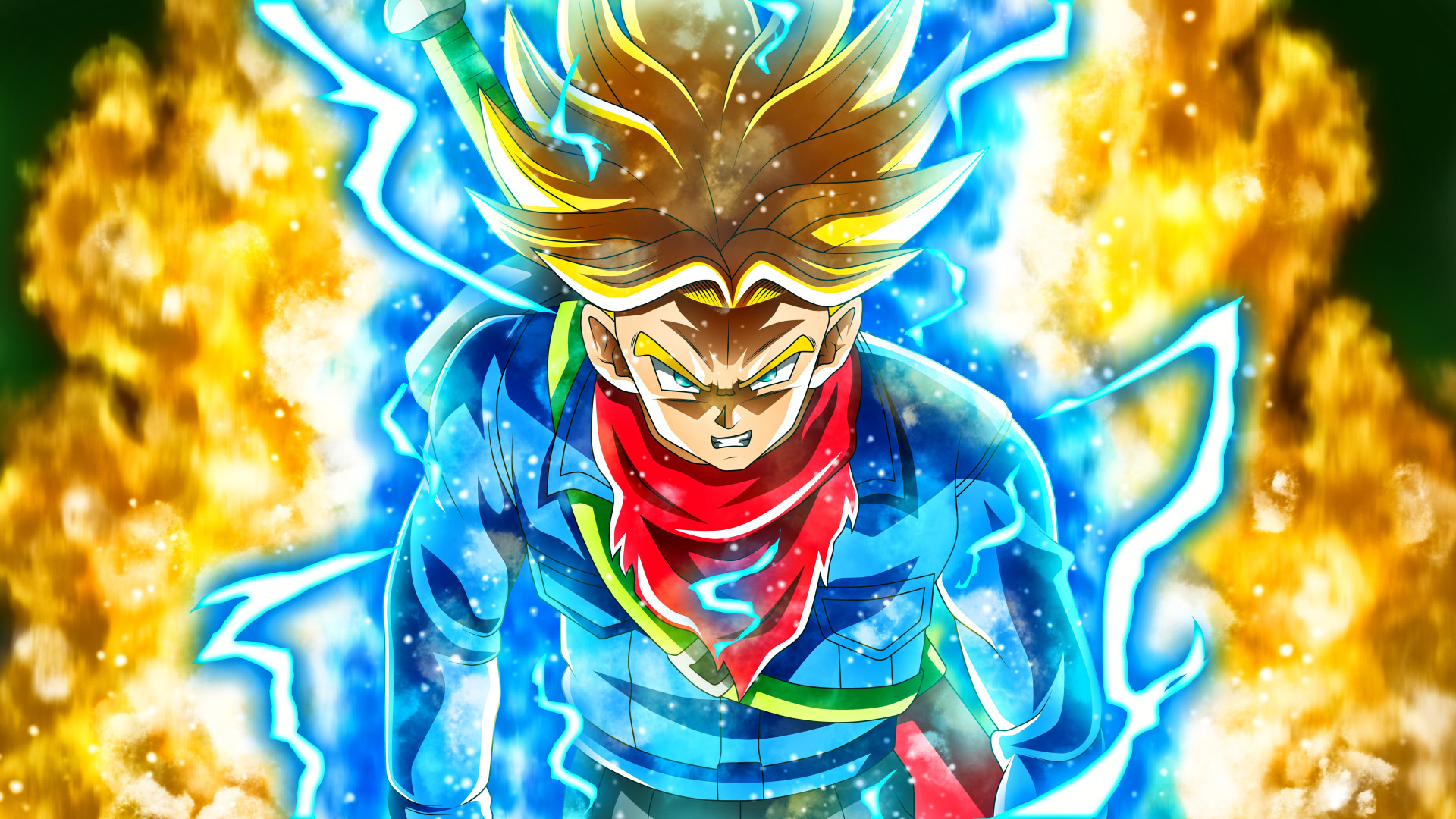 Скачать обои DBS, game, anime, manga, Dragon Ball, Trunks, Dragon Ball  Super, japonese, раздел сёнэн в разрешении 1920x1080