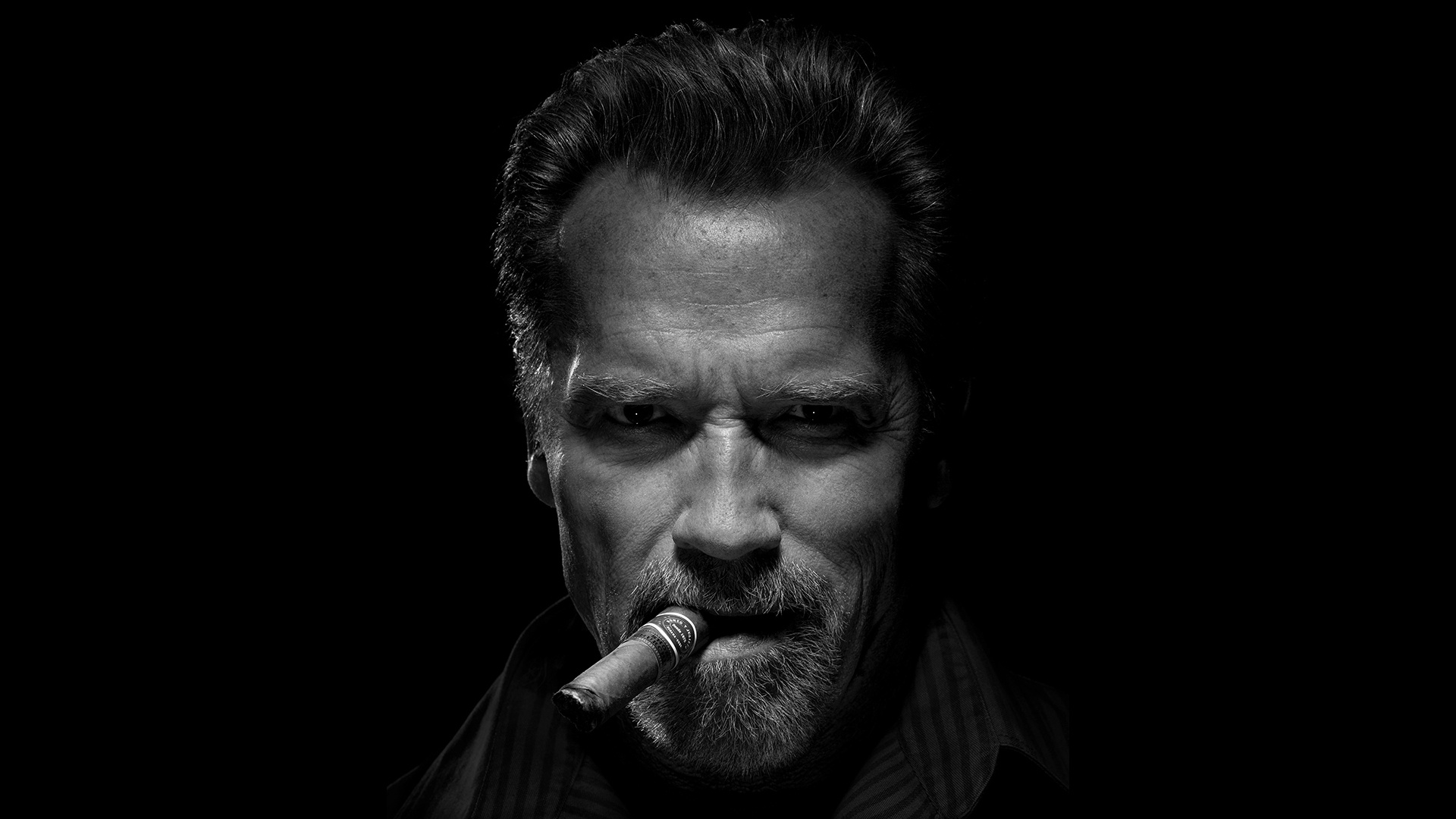 Обои look, cigar, Arnold Schwarzenegger на телефон и рабочий стол, раздел  мужчины, разрешение 1920x1080 - скачать